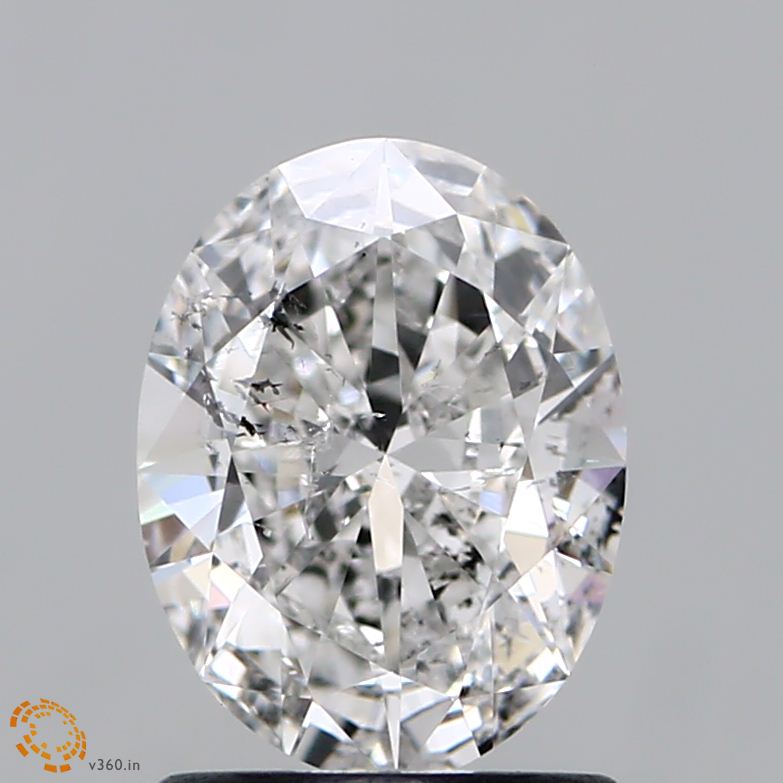 GIA 1.00 Carat Natural E I1 Oval Diamond SE-4408
