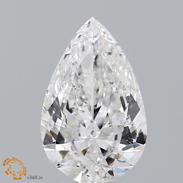 GIA 1.00 Carat Natural F I1 Pear Diamond SE-5179