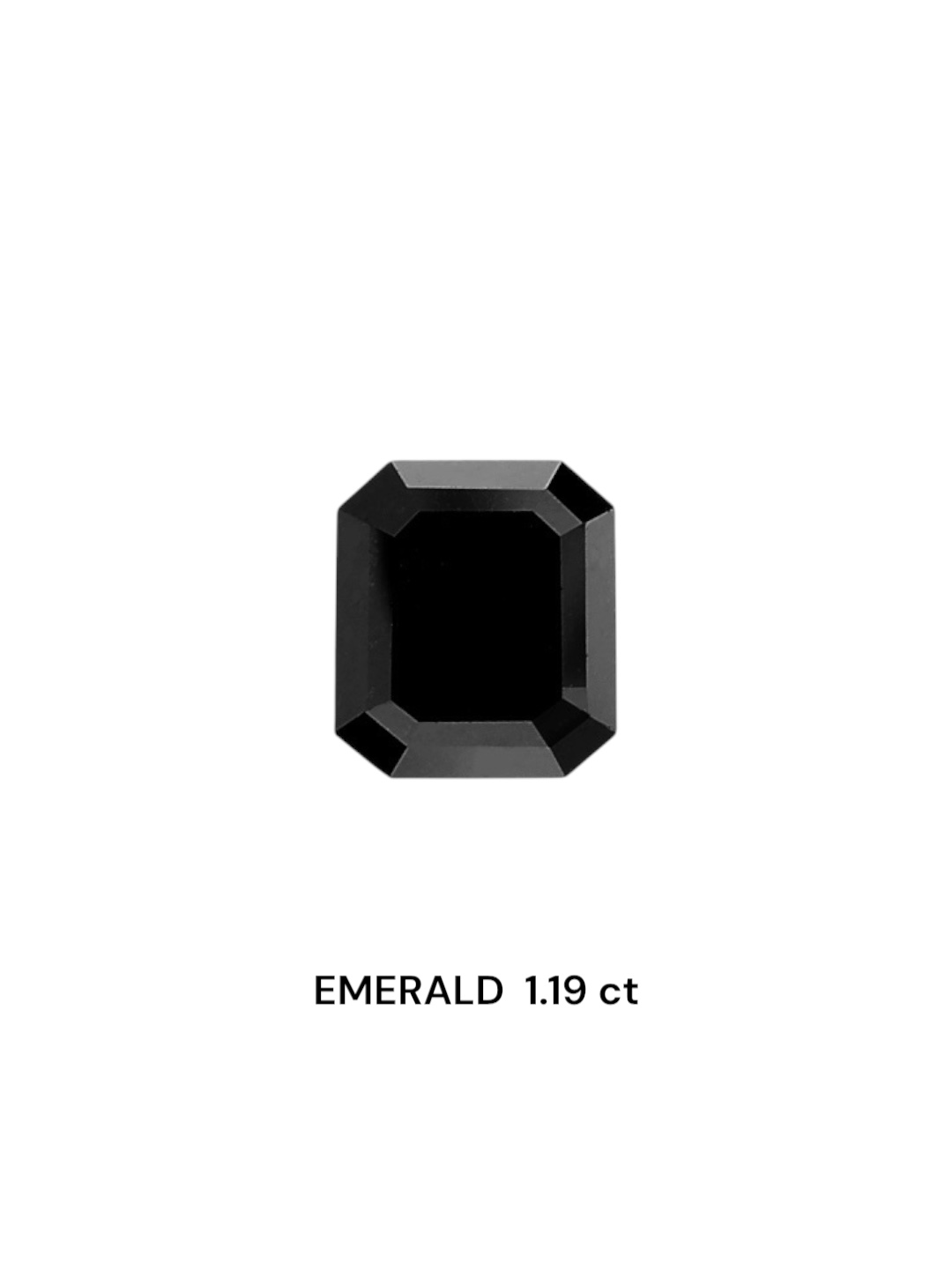 IGI 1.19 Carat Natural Fancy Black Emerald Diamond SE-6011TTI