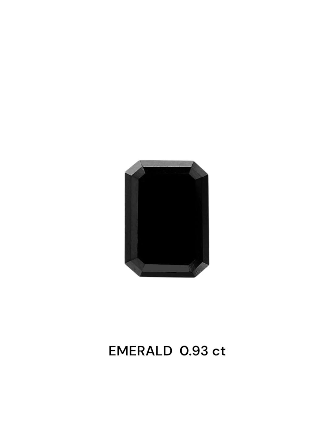 0.93 Carat Natural Fancy Black Emerald Diamond SE-6137