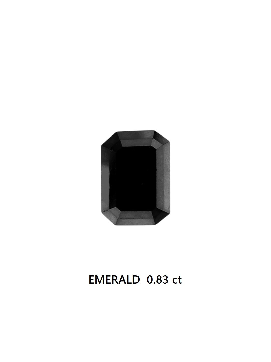0.83 Carat Natural Fancy Black Emerald Diamond SE-6144