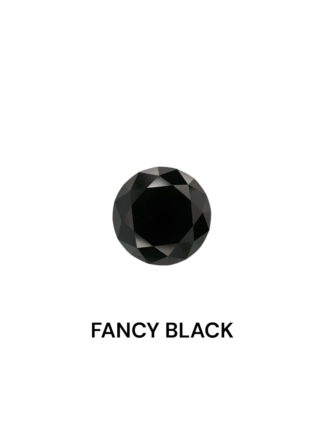 0.18 Carat Natural Fancy Black Round Diamond SE-6182AD