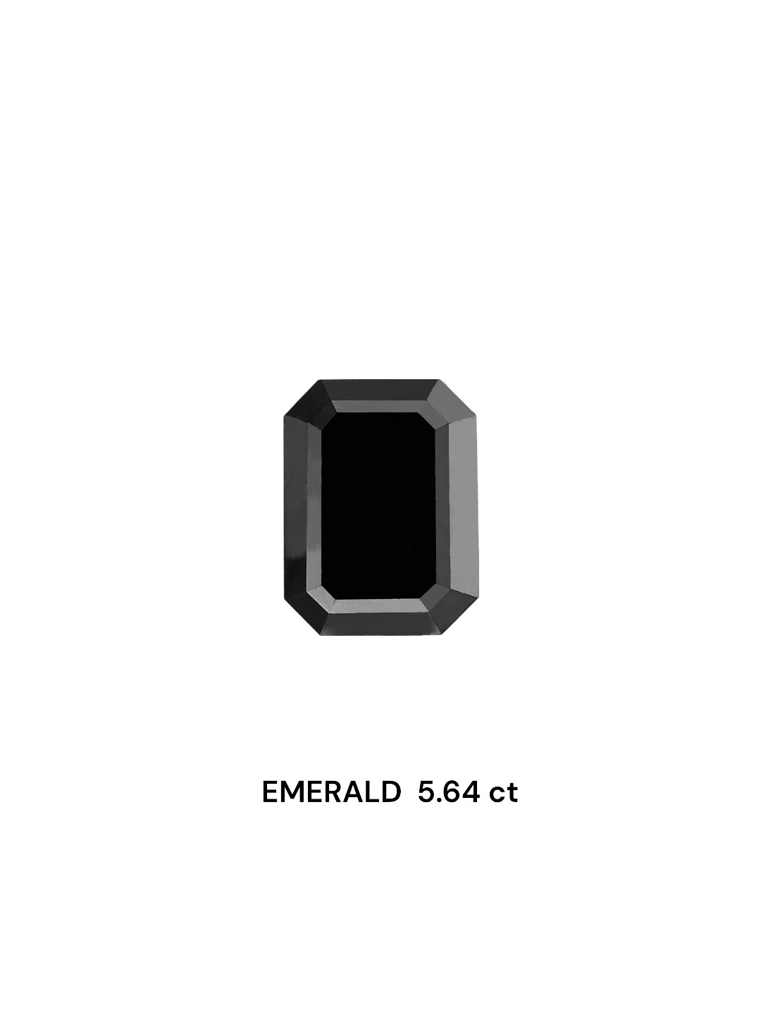 IGI 5.64 Carat Natural Fancy Black Emerald Diamond SE-6456TTI