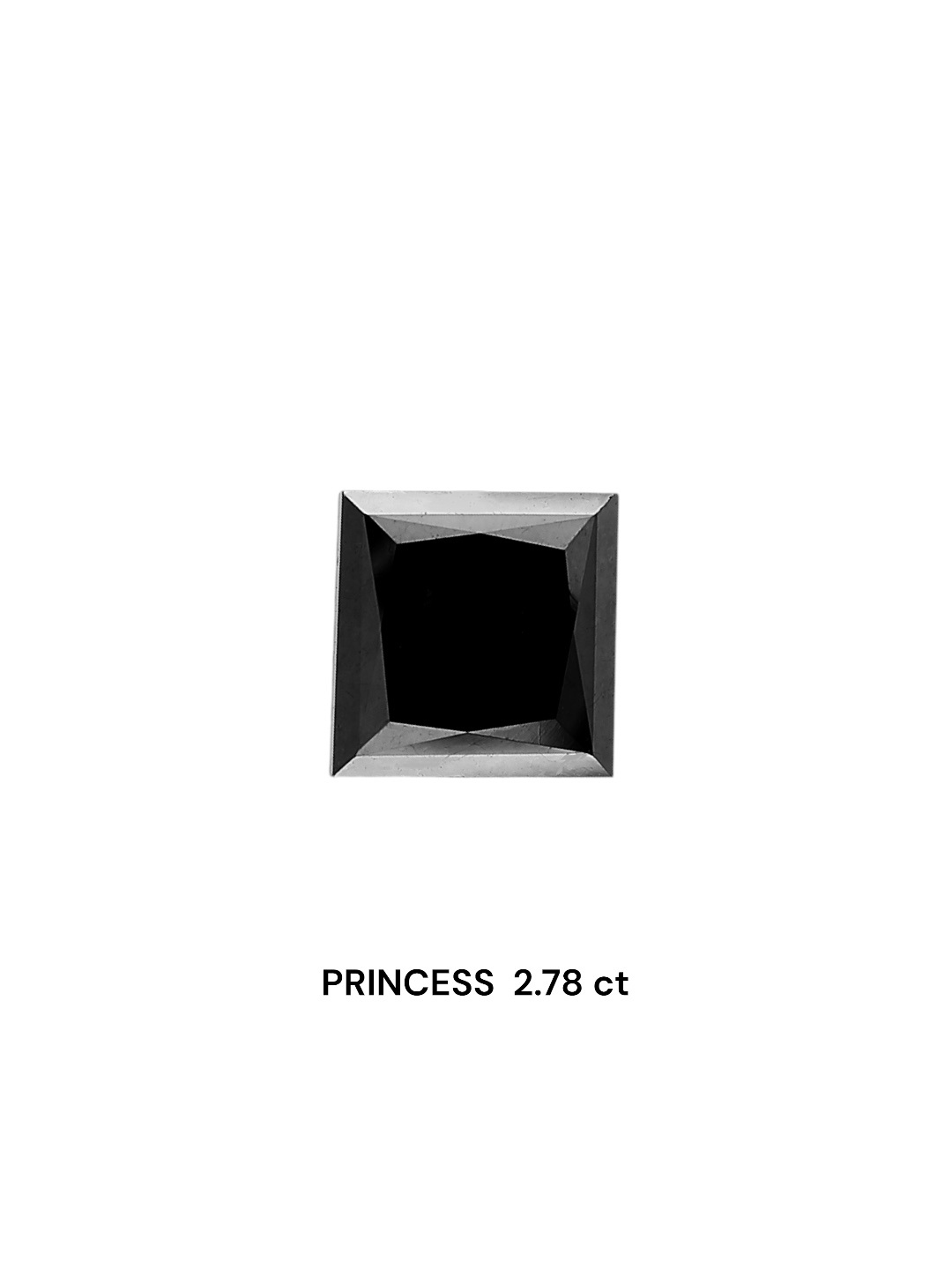IGI 2.78 Carat Natural Fancy Black Princess Diamond SE-6804TTI
