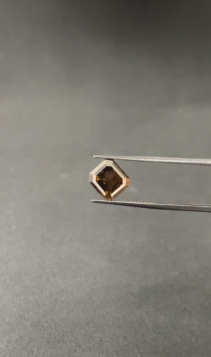 GIA 2.84 Carat Natural Fancy Brown Emerald Diamond SE-6929GN