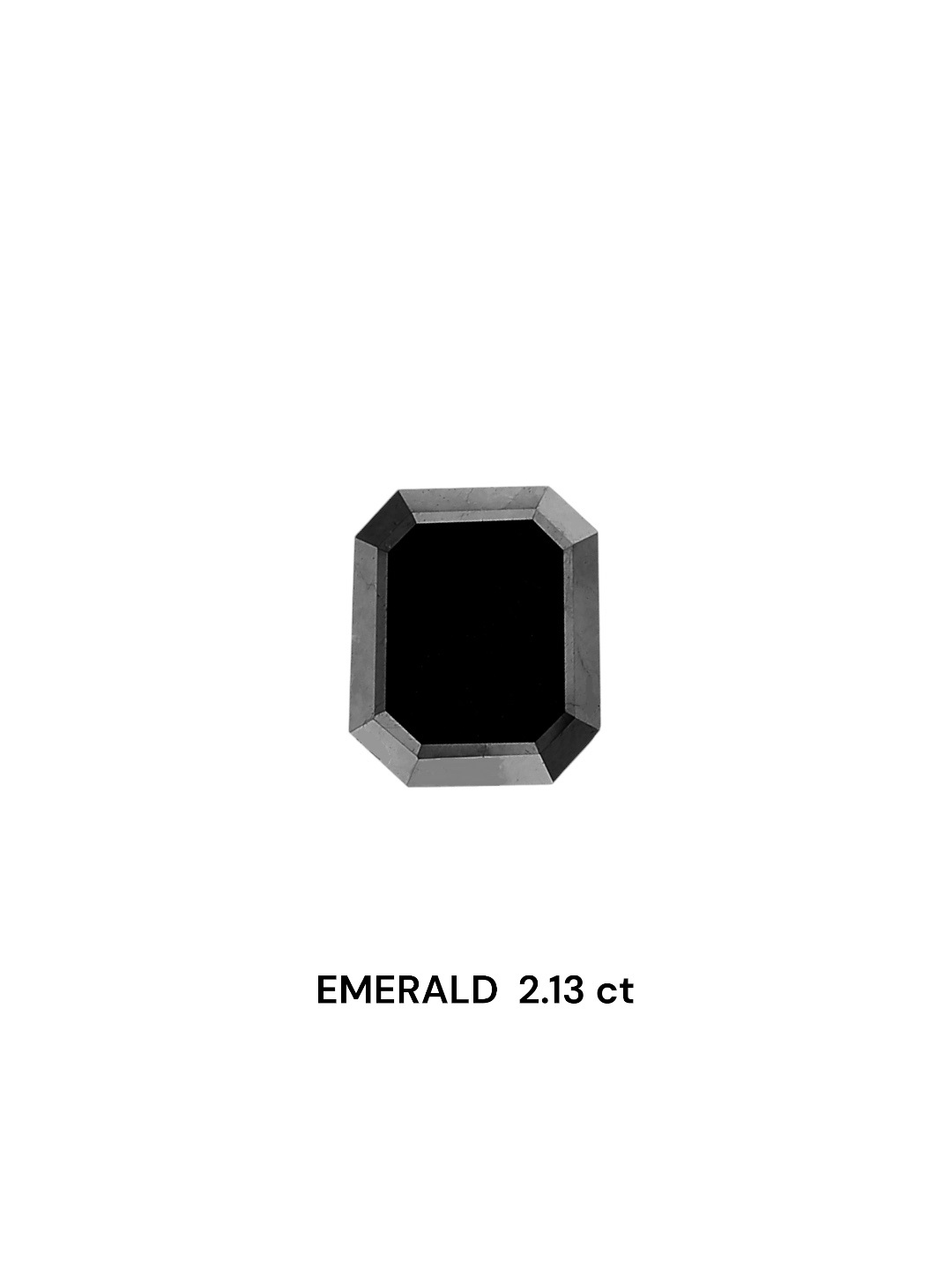 IGI 2.13 Carat Natural Fancy Black Emerald Diamond SE-7022TTI