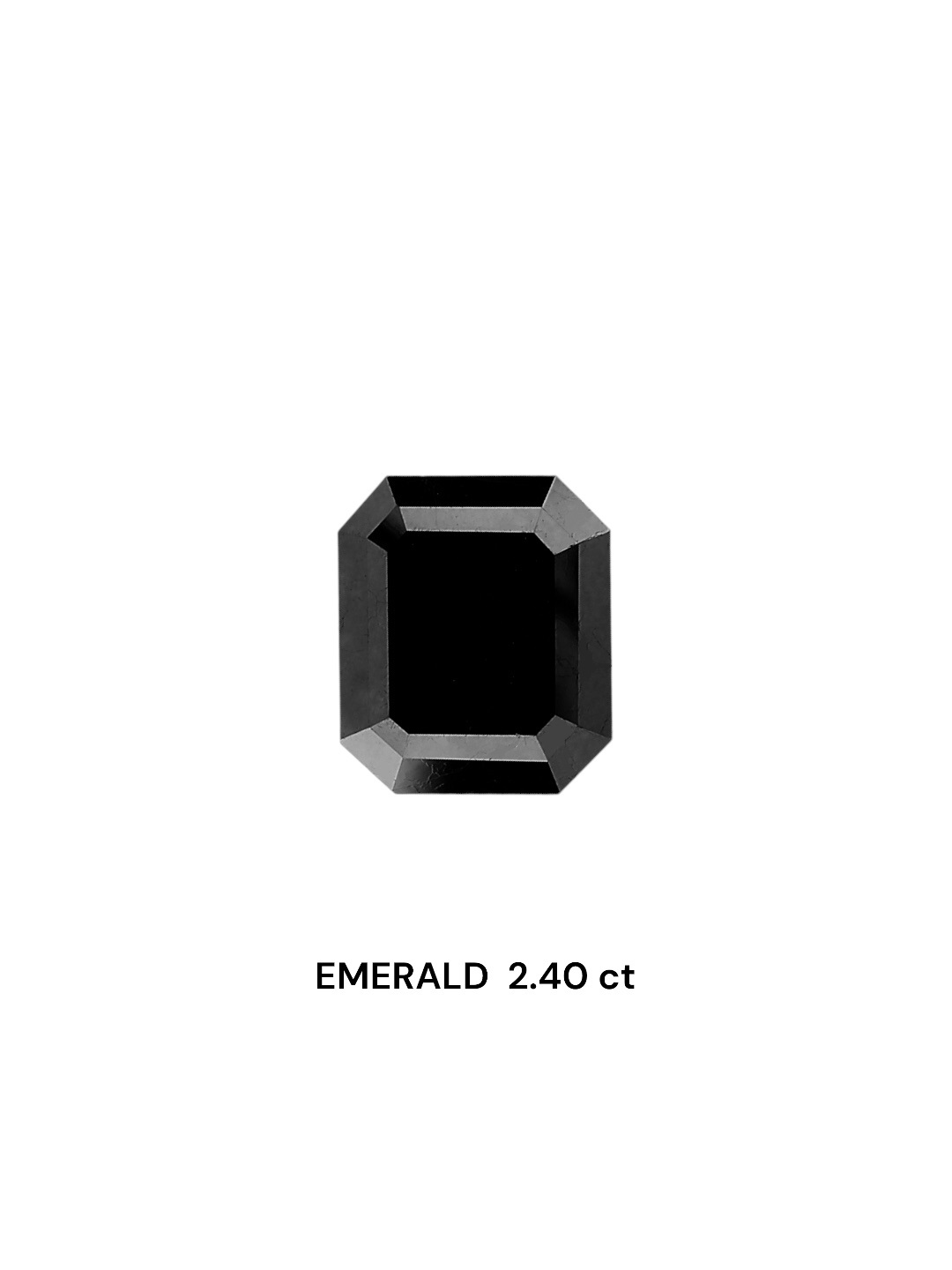 IGI 2.40 Carat Natural Fancy Black Emerald Diamond SE-7053TTI