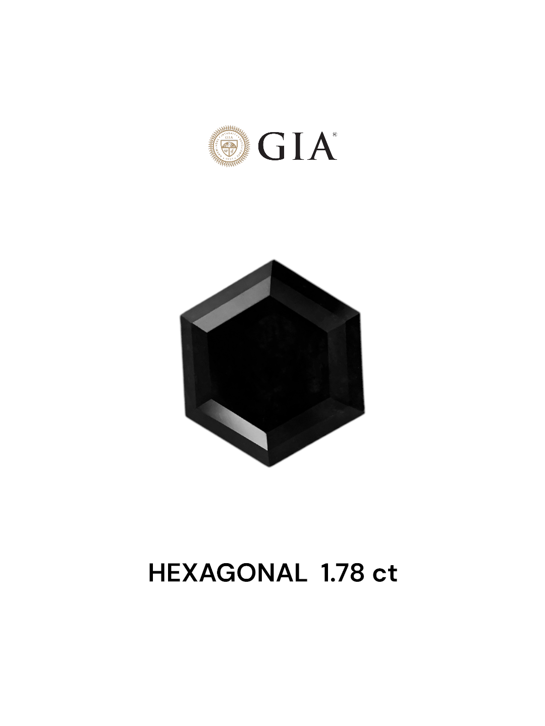 GIA 1.78 Carat Natural Fancy Brown Hexagonal Diamond SE-7302GNA