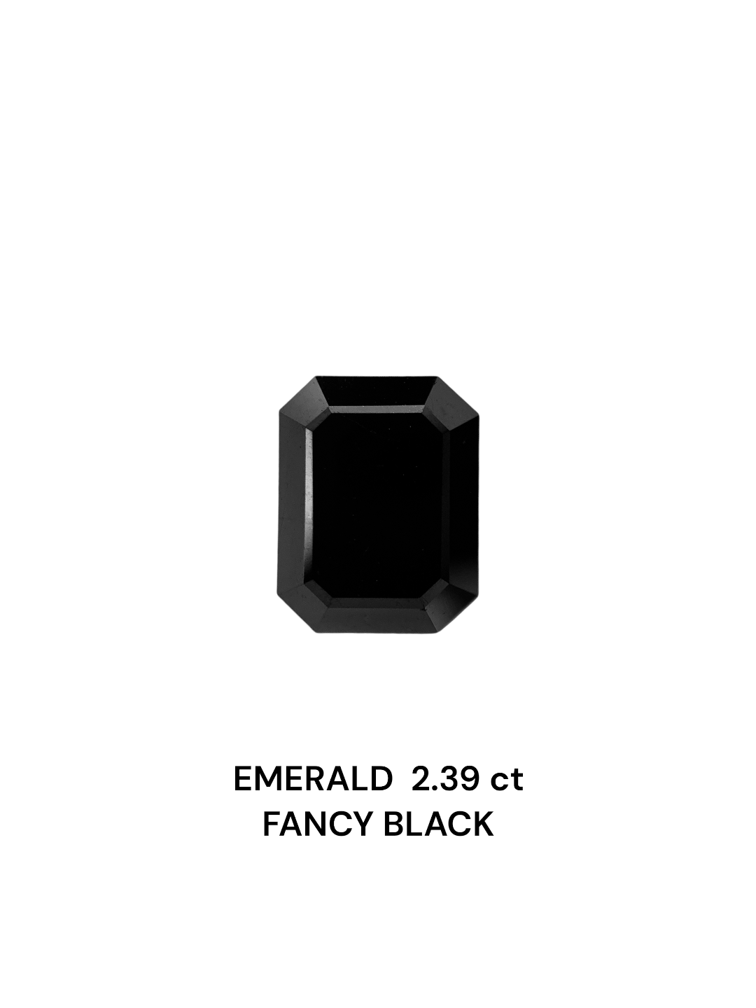 IGI 2.39 Carat Natural Fancy Black Emerald Diamond SE-7365TTI