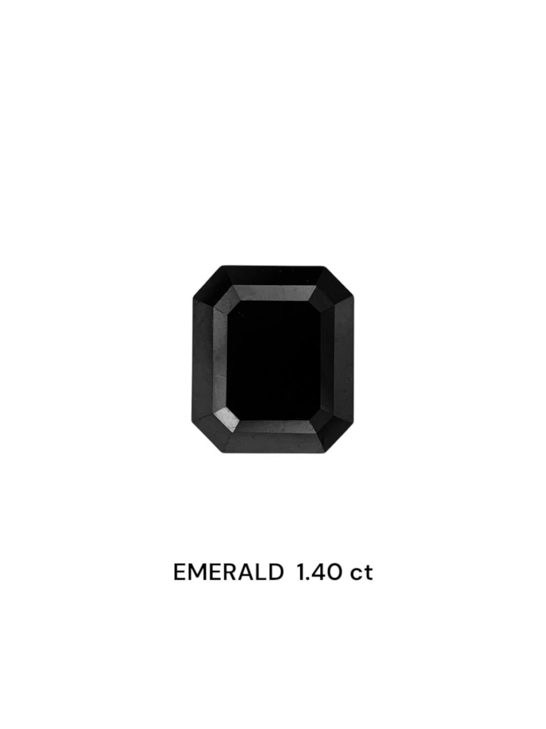 IGI 1.40 Carat Natural Fancy Black Emerald Diamond SE-7368TTI