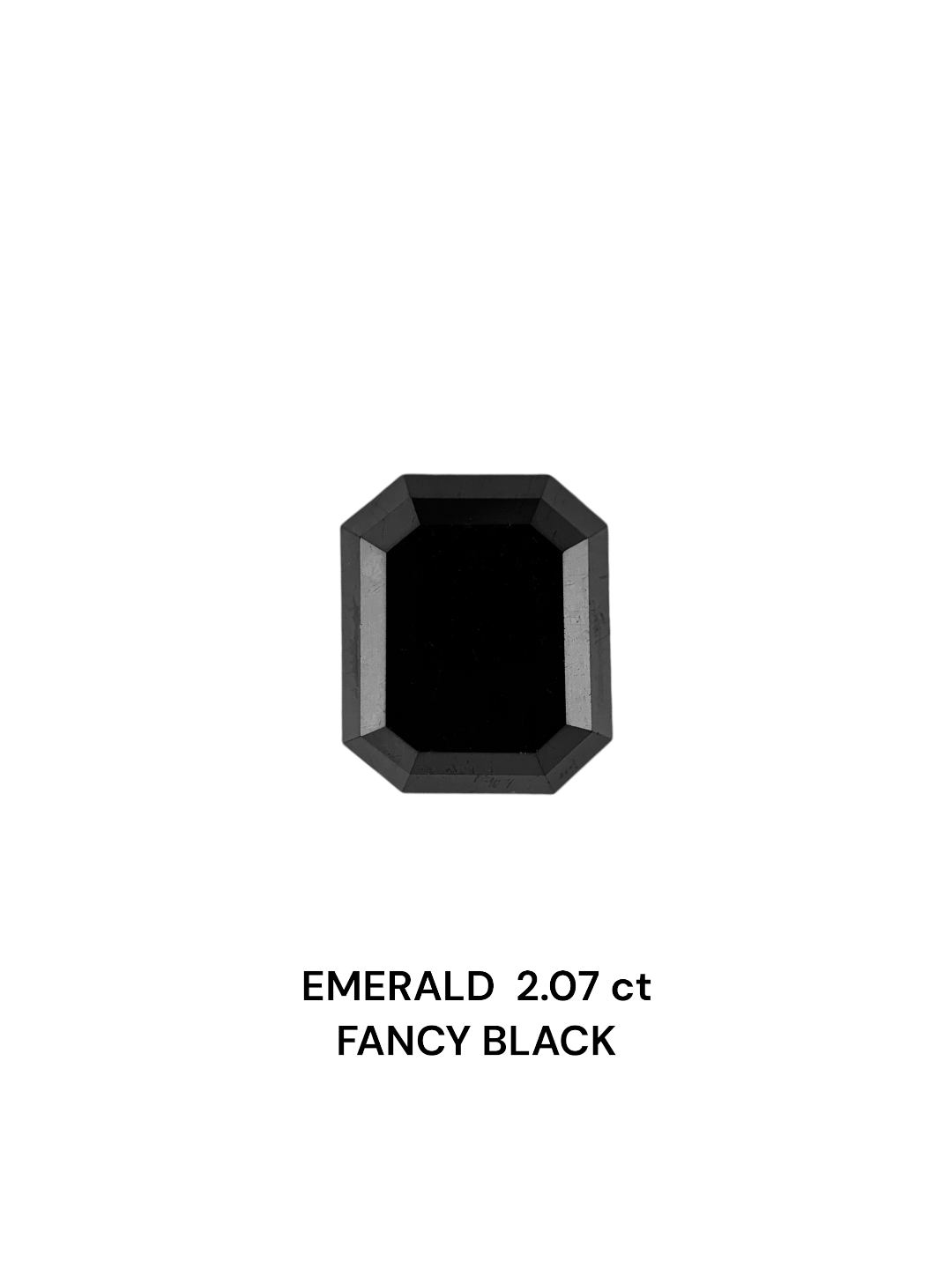IGI 2.07 Carat Natural Fancy Black Emerald Diamond SE-7421TTI