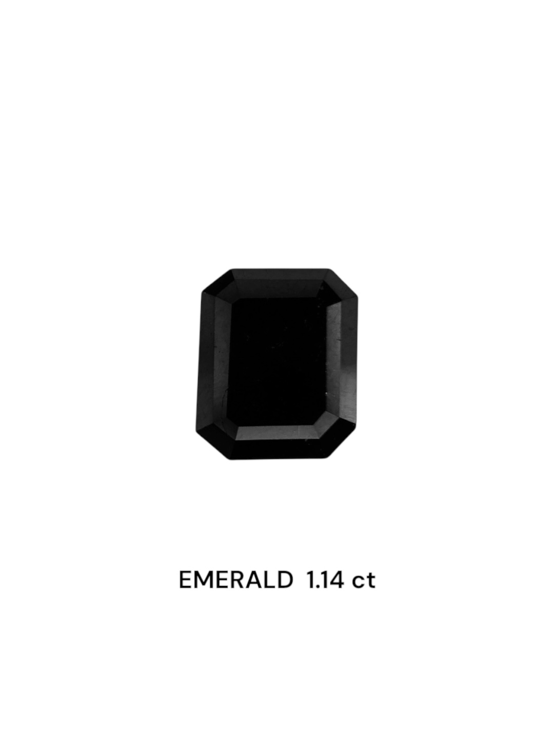 IGI 1.14 Carat Natural Fancy Black Emerald Diamond SE-7422TTI