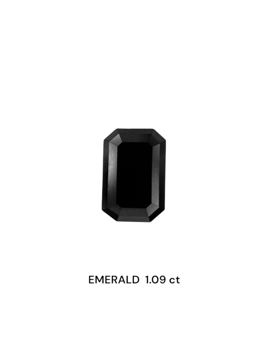 IGI 1.09 Carat Natural Fancy Black Emerald Diamond SE-7424TTI