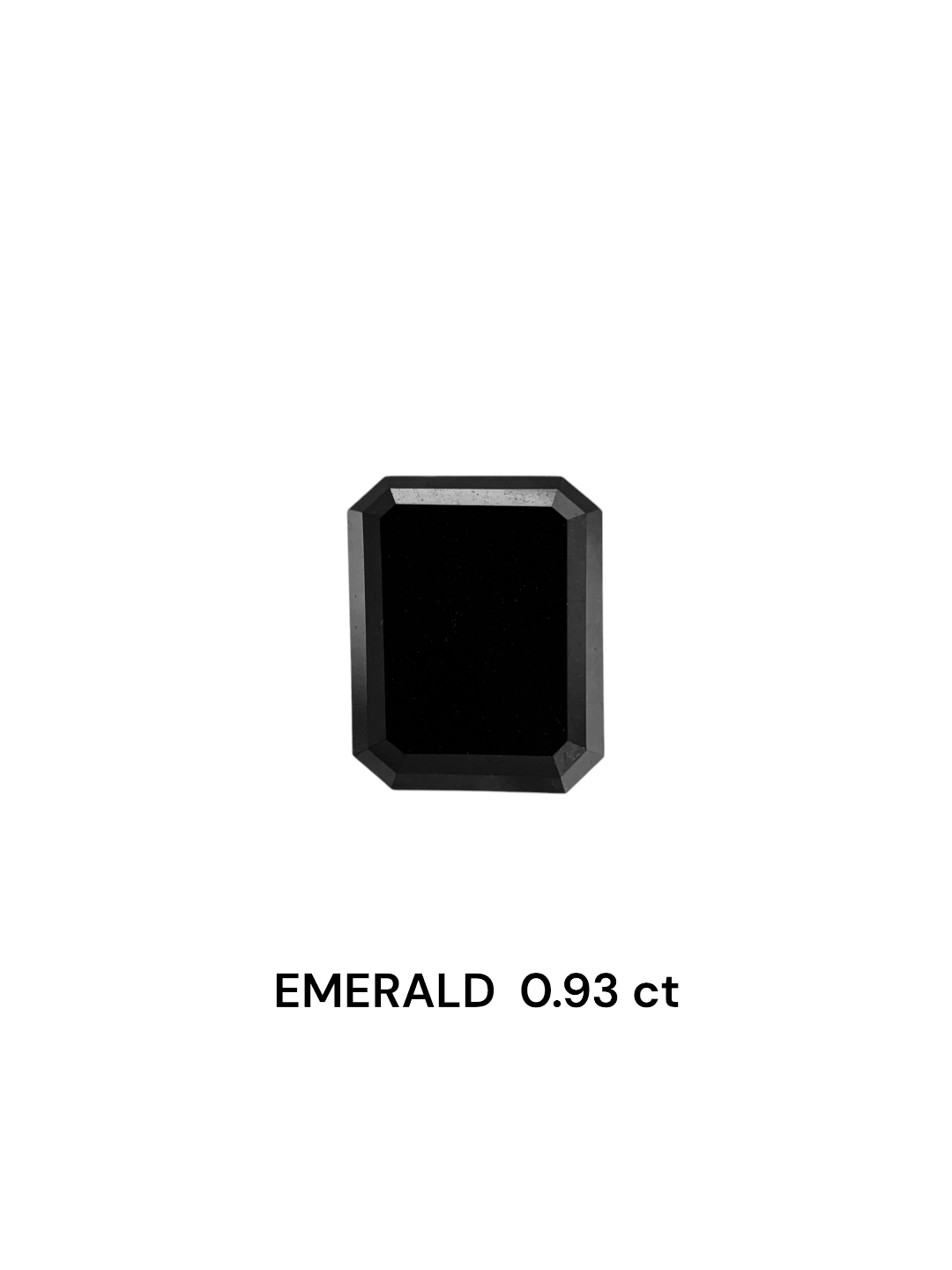 0.93 Carat Natural Fancy Black Emerald Diamond SE-7516TA