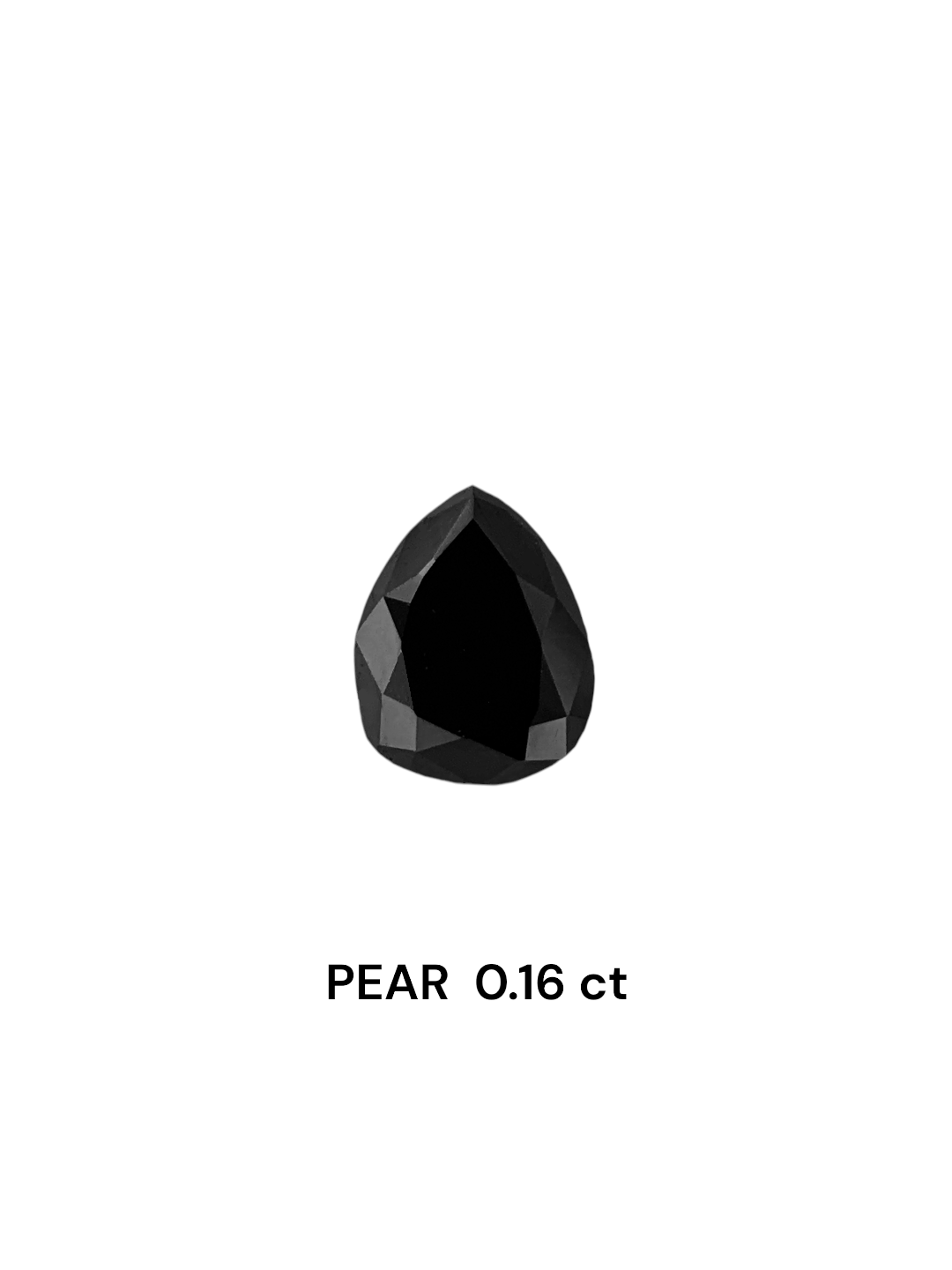 0.16 Carat Natural Fancy Black Pear Diamond SE-7523TA