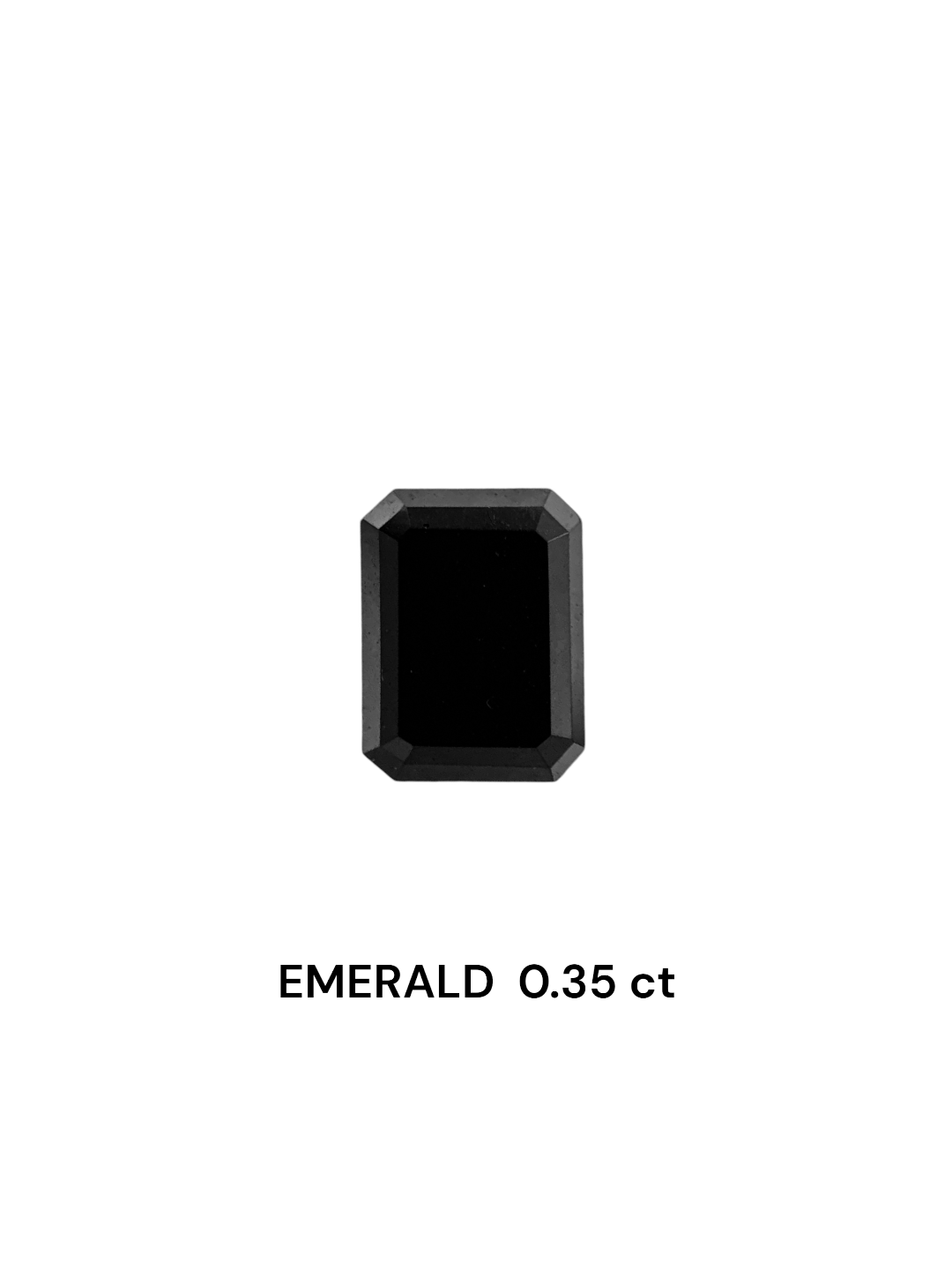 0.35 Carat Natural Fancy Black Emerald Diamond SE-7528TA