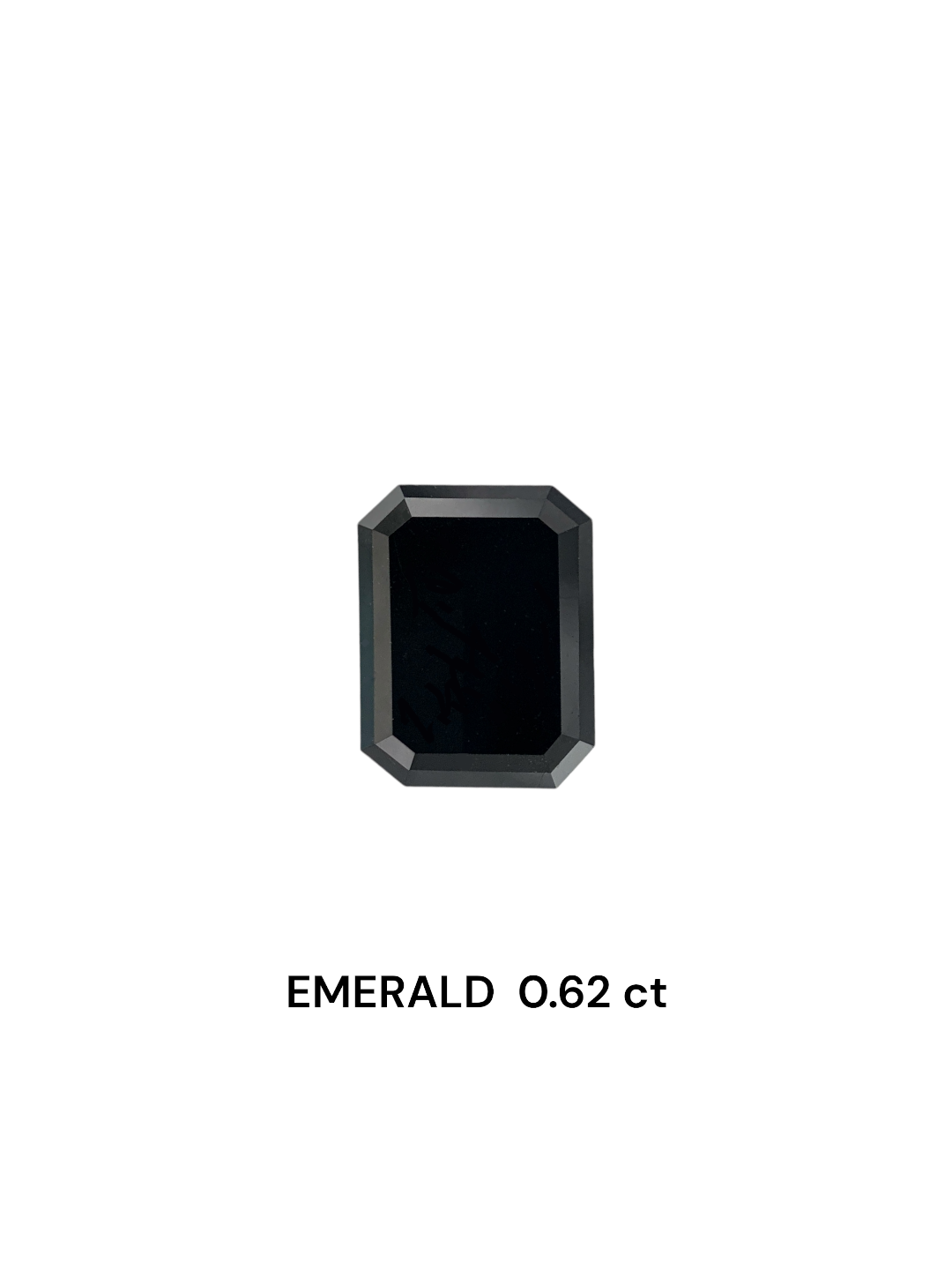 0.62 Carat Natural Fancy Black Emerald Diamond SE-7529TA