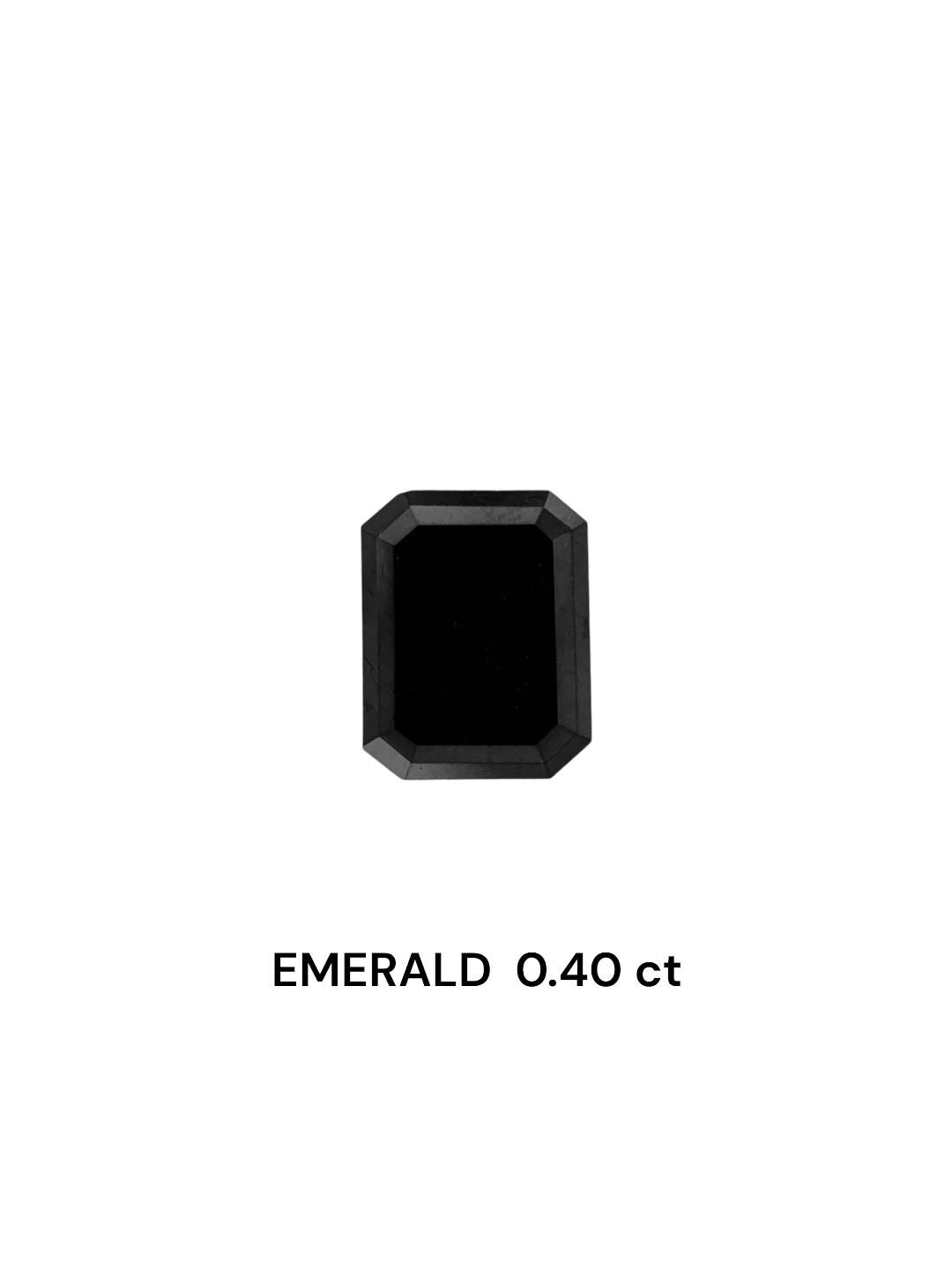 0.40 Carat Natural Fancy Black Emerald Diamond SE-7530TA