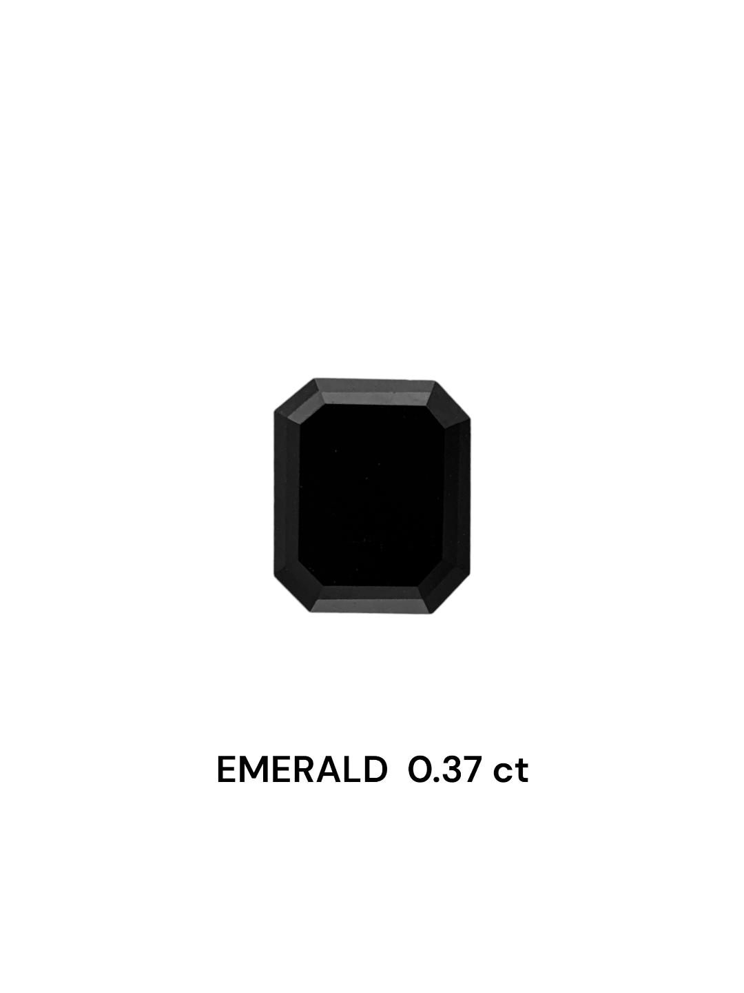 0.37 Carat Natural Fancy Black Emerald Diamond SE-7533TA