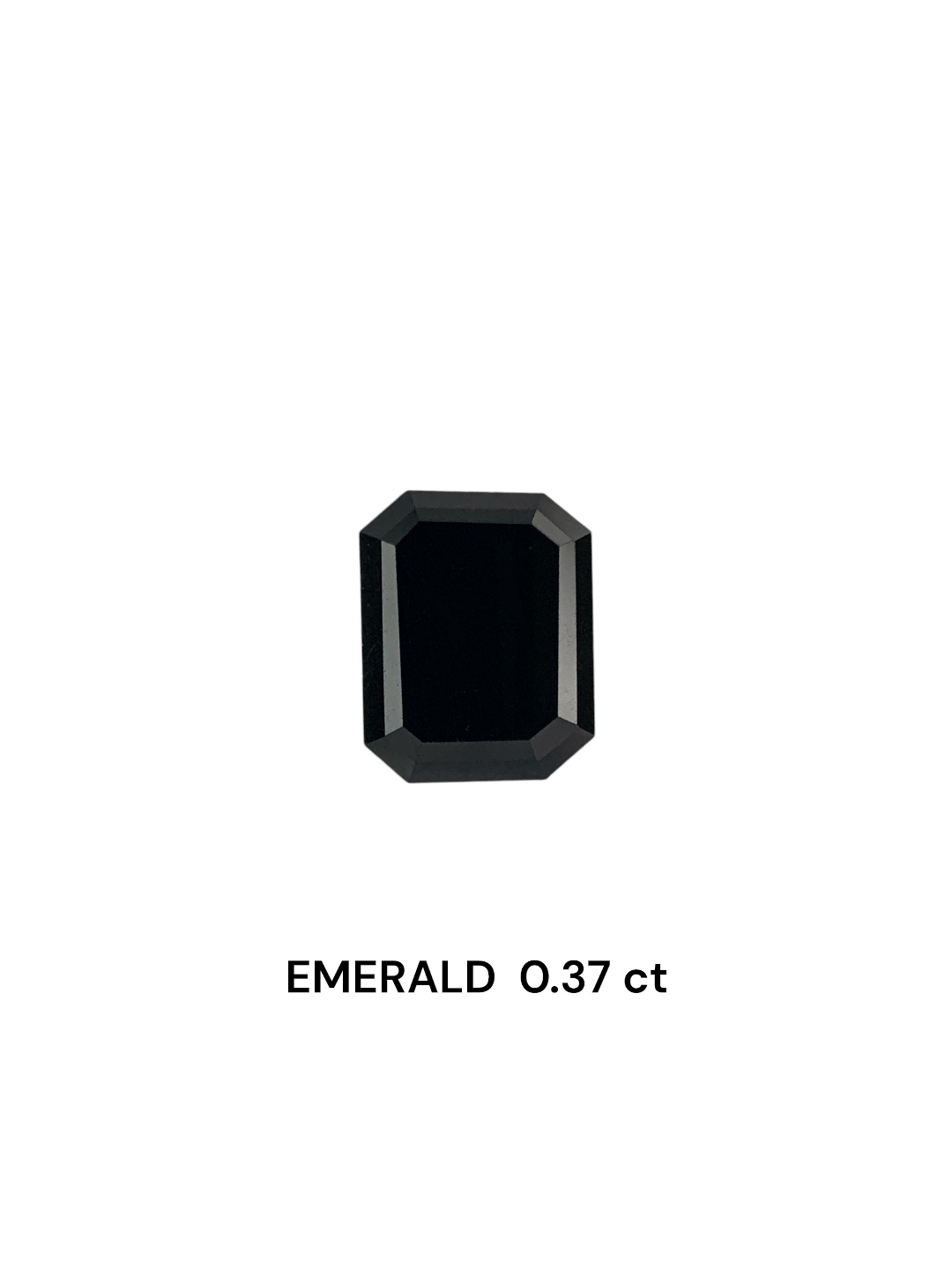 0.37 Carat Natural Fancy Black Emerald Diamond SE-7535TA