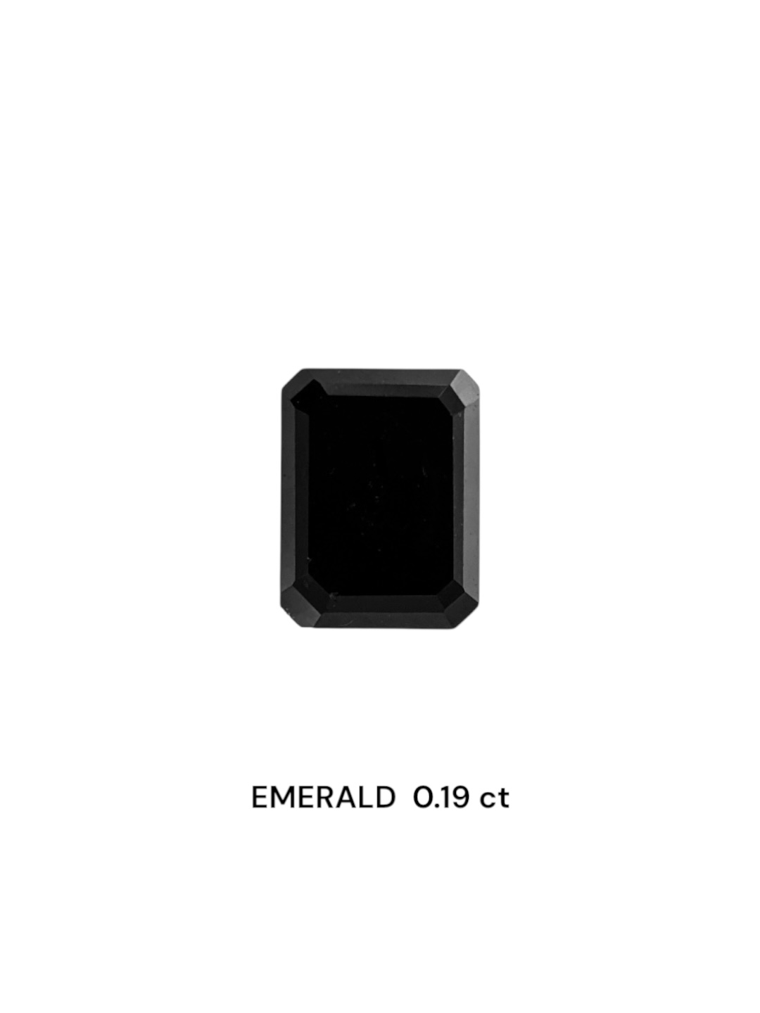 0.19 Carat Natural Fancy Black Emerald Diamond SE-7537TA