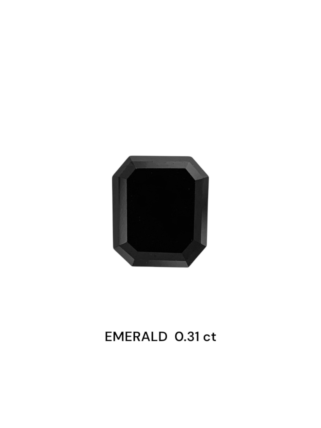 0.31 Carat Natural Fancy Black Emerald Diamond SE-7538TA