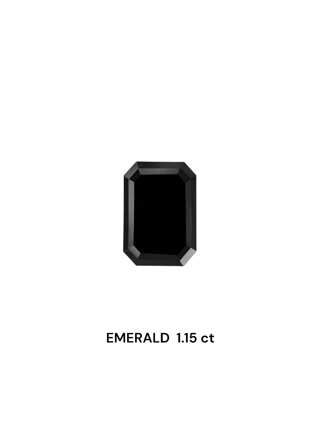 IGI 1.15 Carat Natural Fancy Black Emerald Diamond SE-7661TTI