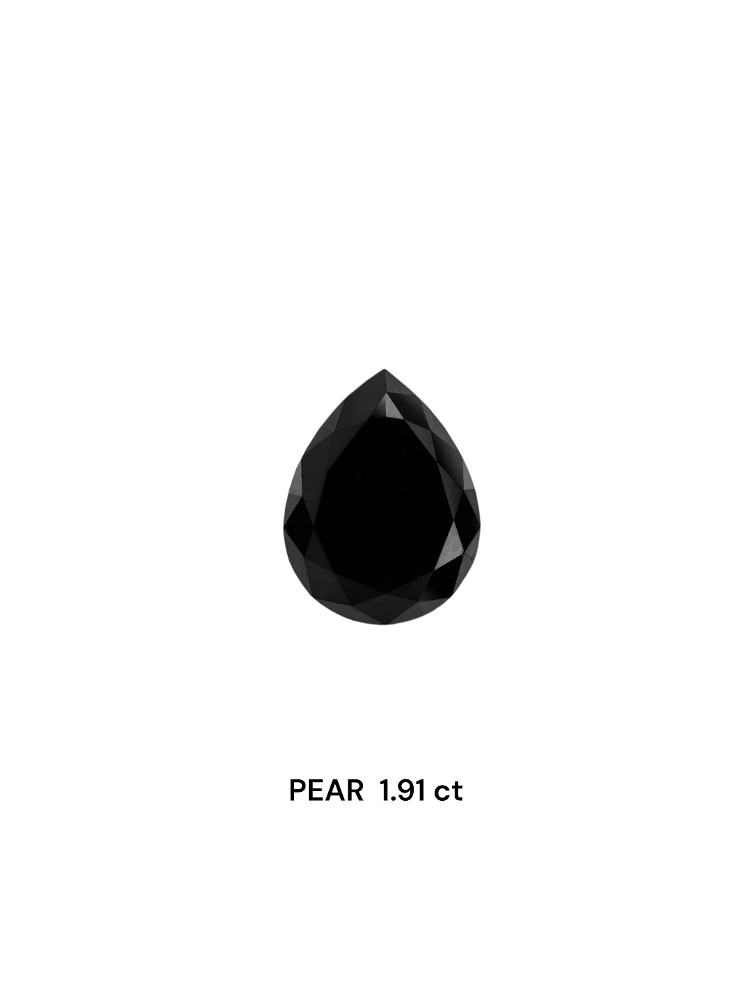 IGI 1.91 Carat Natural Fancy Black Pear Diamond SE-7810TTI