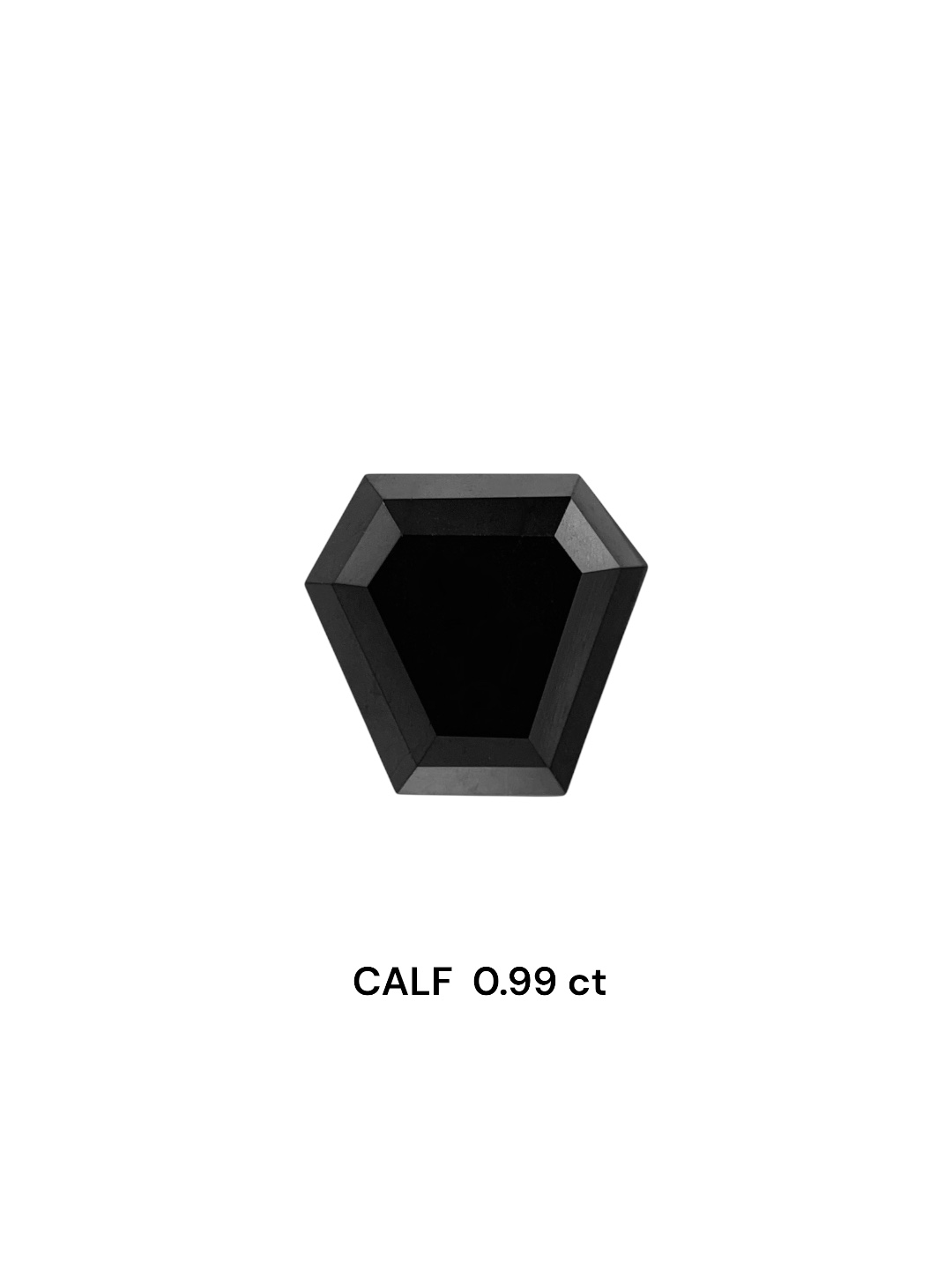 0.99 Carat Natural Fancy Black Calf Diamond SE-7955T