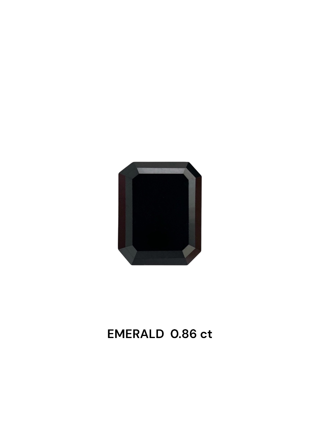 0.86 Carat Natural Fancy Black Emerald Diamond SE-7983T