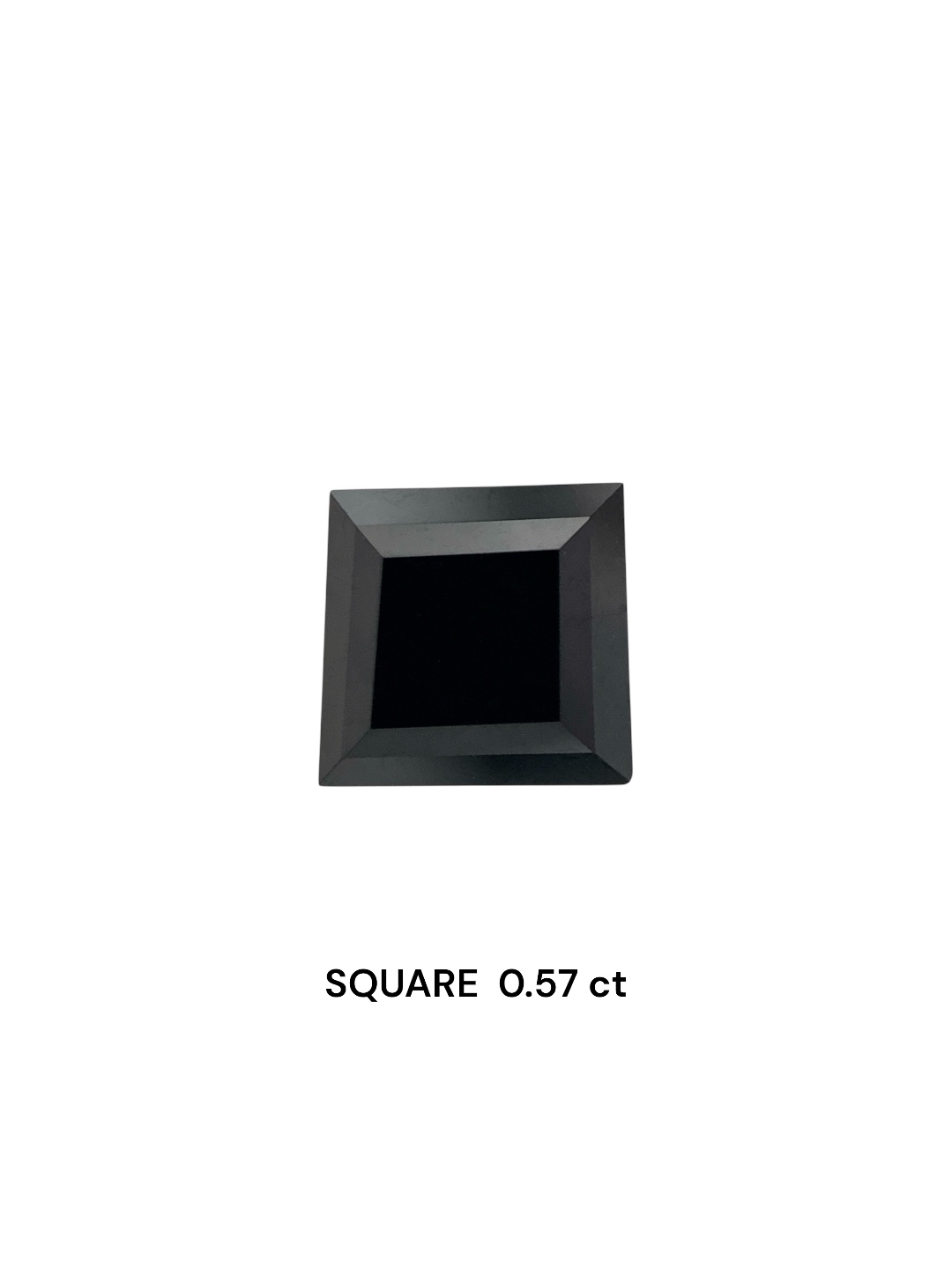 0.57 Carat Natural Fancy Black Square Diamond SE-7996T