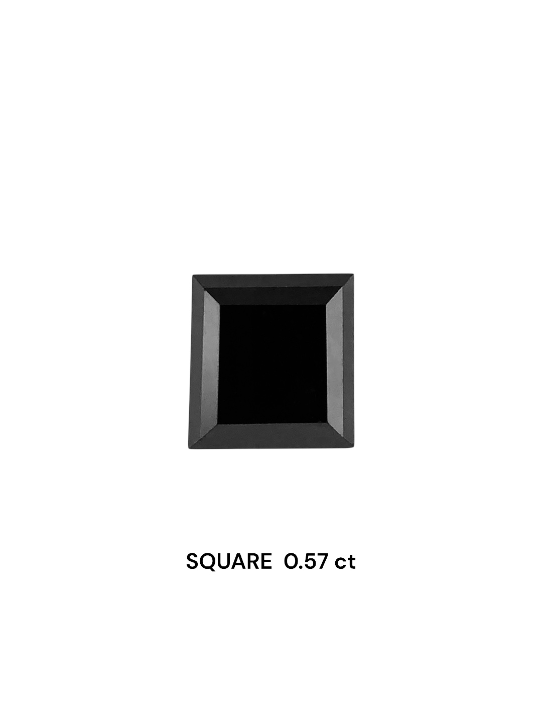 0.57 Carat Natural Fancy Black Square Diamond SE-7998T