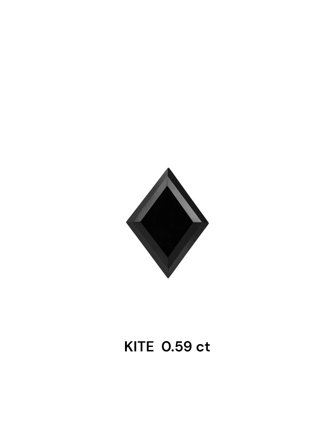 0.59 Carat Natural Fancy Black Kite Diamond SE-8005T