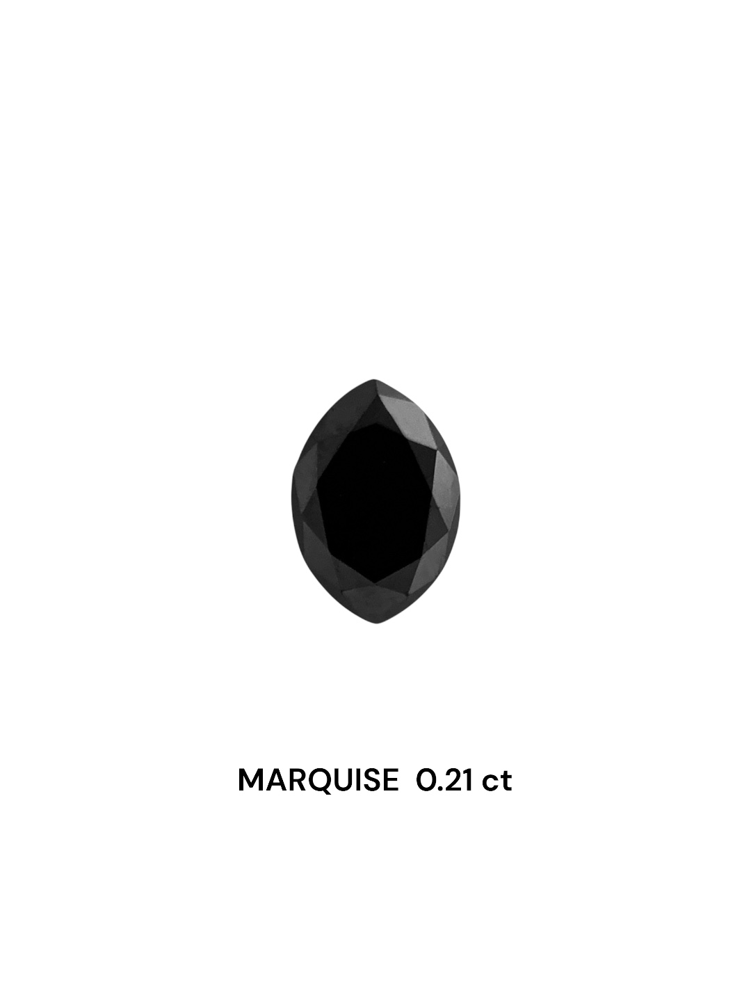 0.21 Carat Natural Fancy Black Marquise Diamond SE-8009T