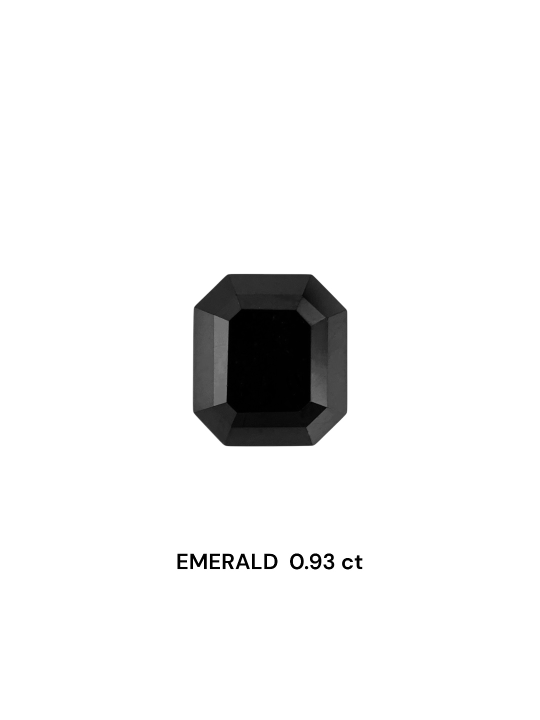 0.93 Carat Natural Fancy Black Emerald Diamond SE-8017T