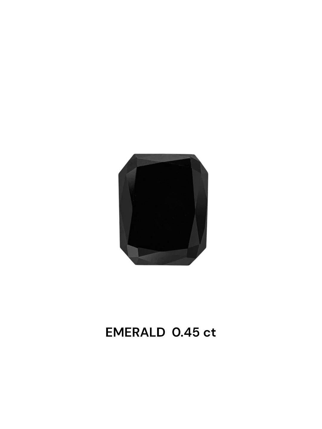 0.45 Carat Natural Fancy Black Radiant Diamond SE-8090TT