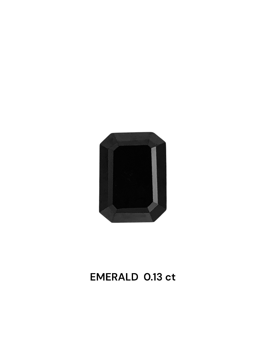 0.13 Carat Natural Fancy Black Emerald Diamond SE-8116T