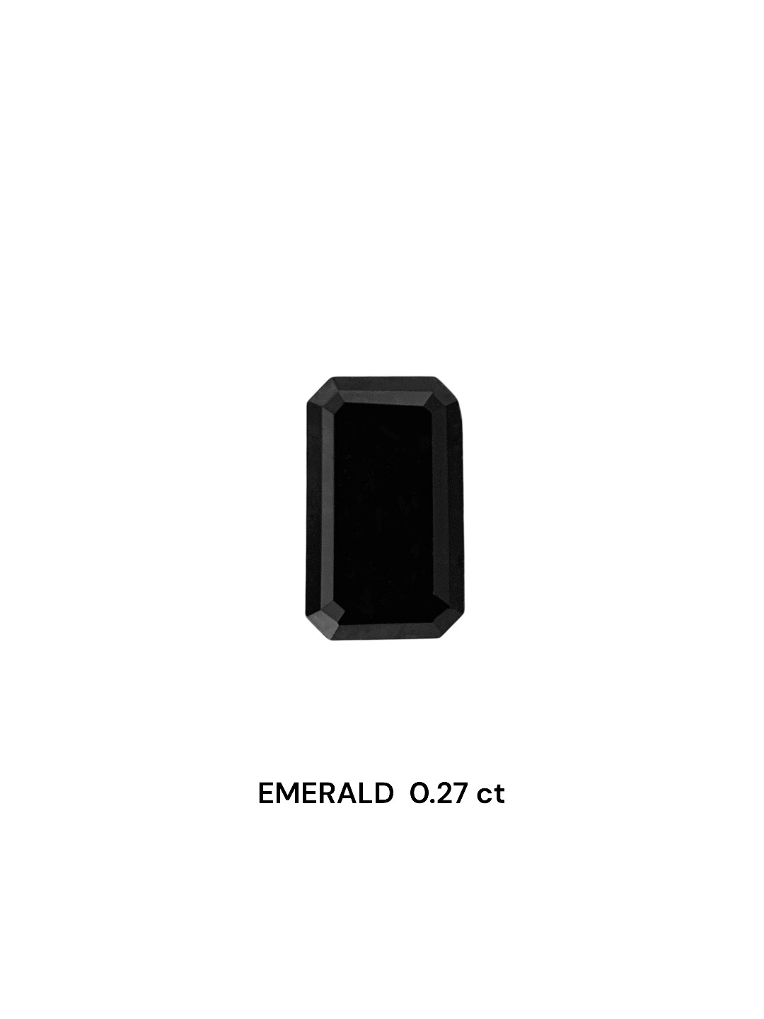 0.27 Carat Natural Fancy Black Emerald Diamond SE-8130T