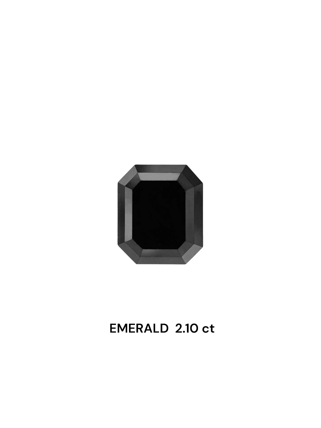 IGI 2.10 Carat Natural Fancy Black Emerald Diamond SE-8352TTI