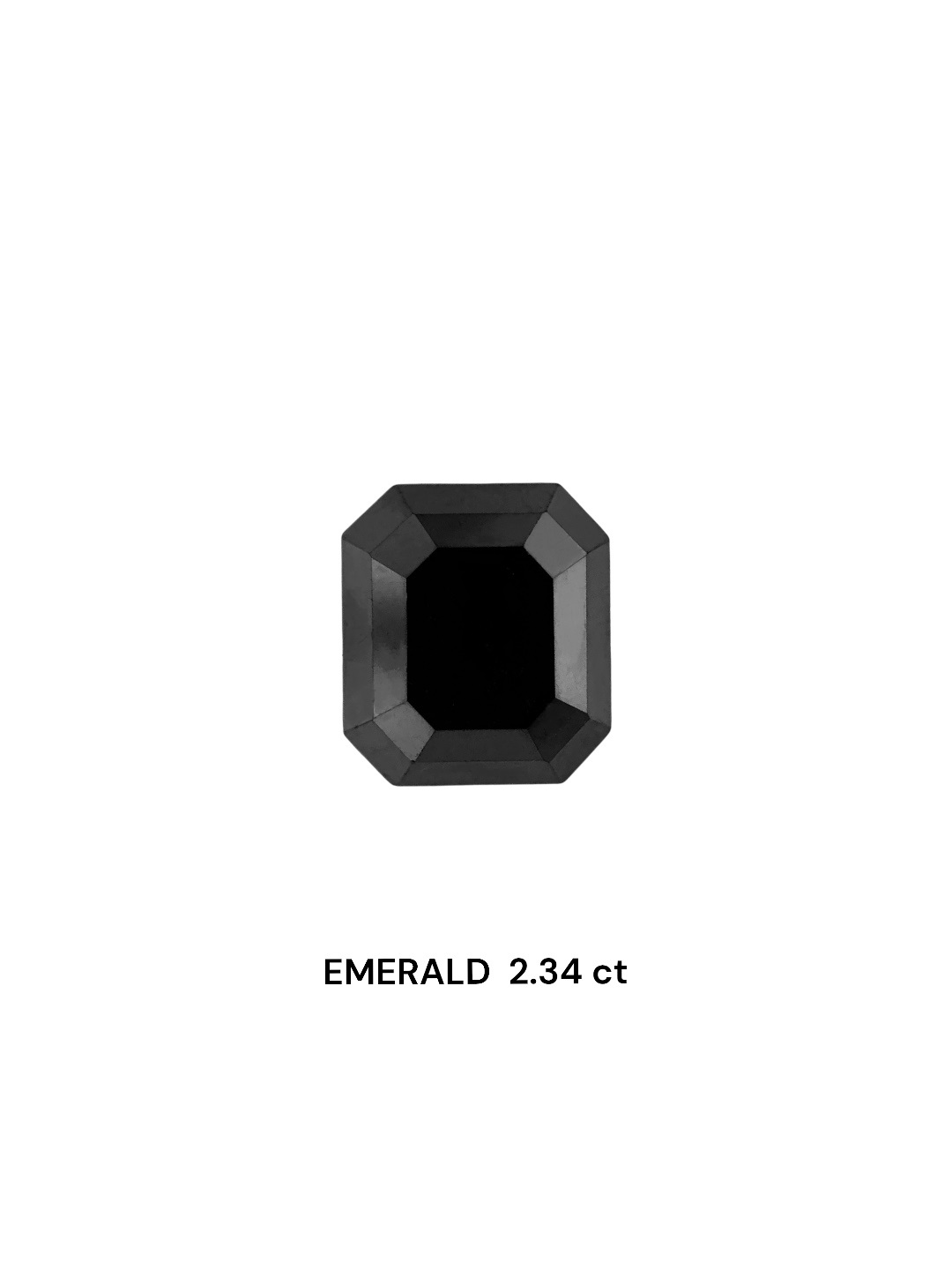 IGI 2.34 Carat Natural Fancy Black Emerald Diamond SE-8354TTI