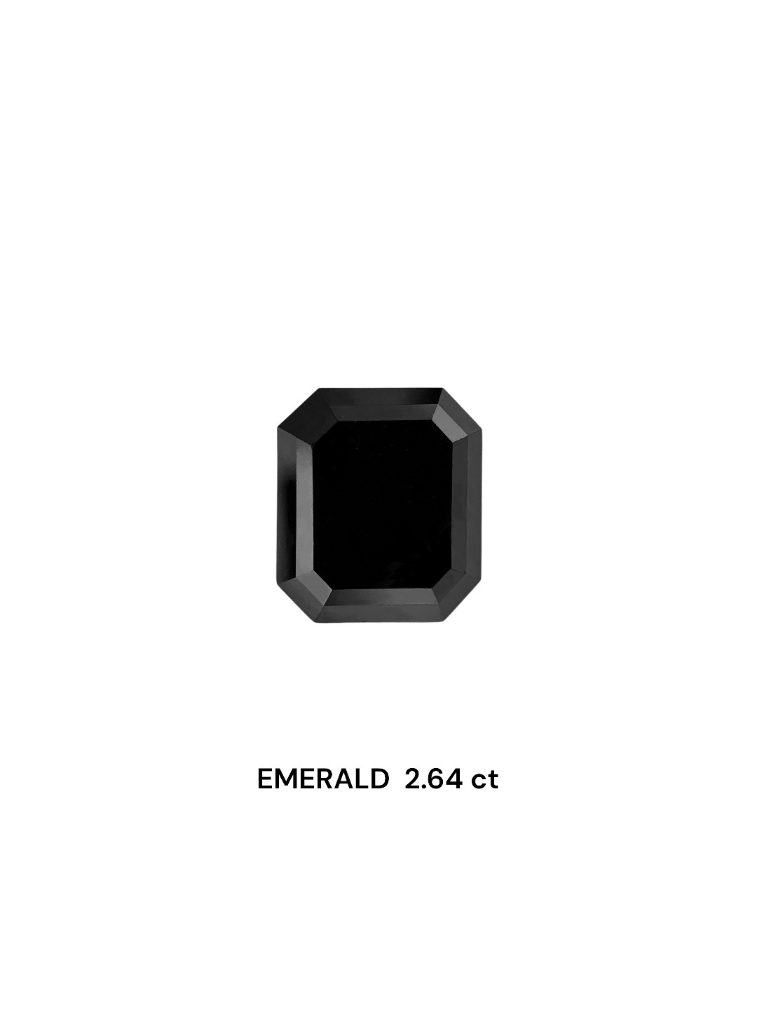 IGI 2.64 Carat Natural Fancy Black Emerald Diamond SE-8360TTI