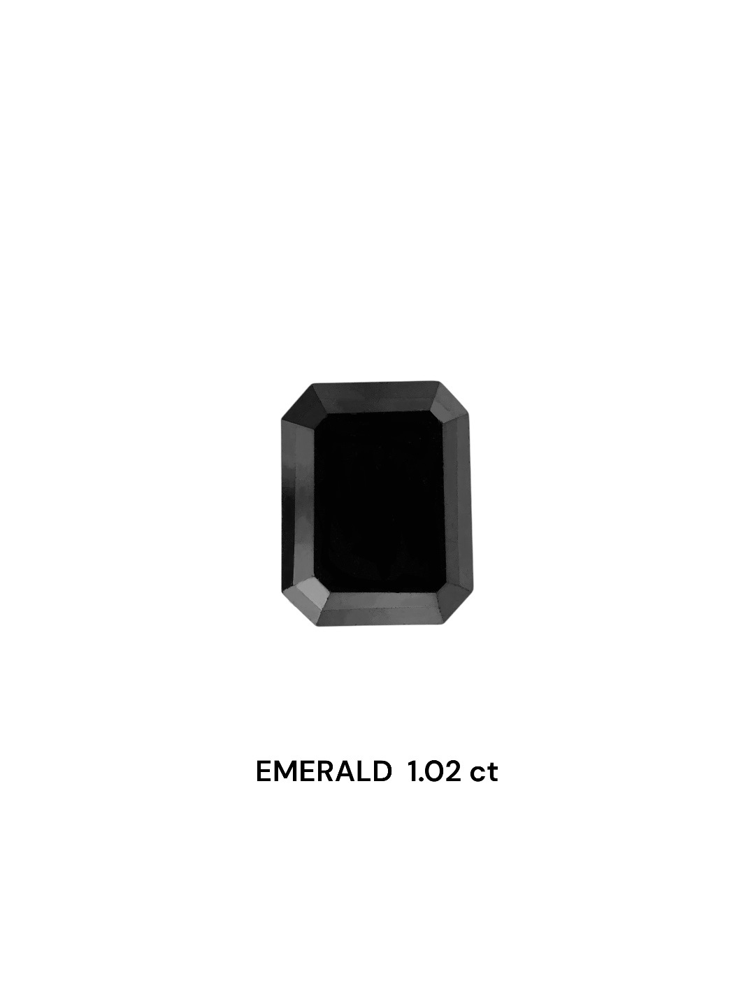 IGI 1.02 Carat Natural Fancy Black Emerald Diamond SE-8361TTI