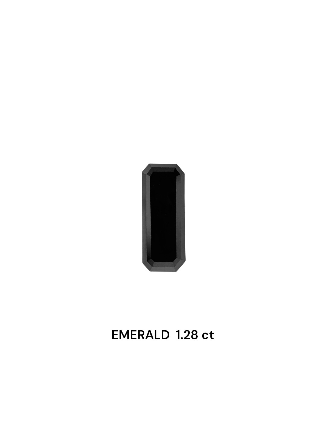 IGI 1.28 Carat Natural Fancy Black Emerald Diamond SE-8362TTI
