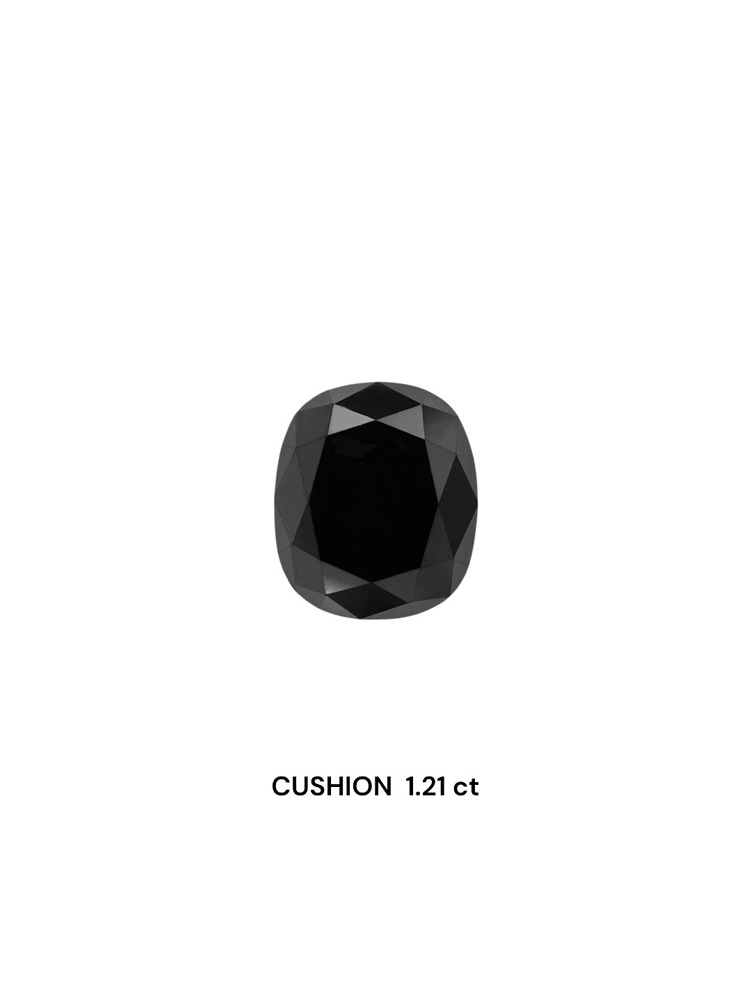 IGI 1.21 Carat Natural Fancy Black Cushion Diamond SE-8388TTI