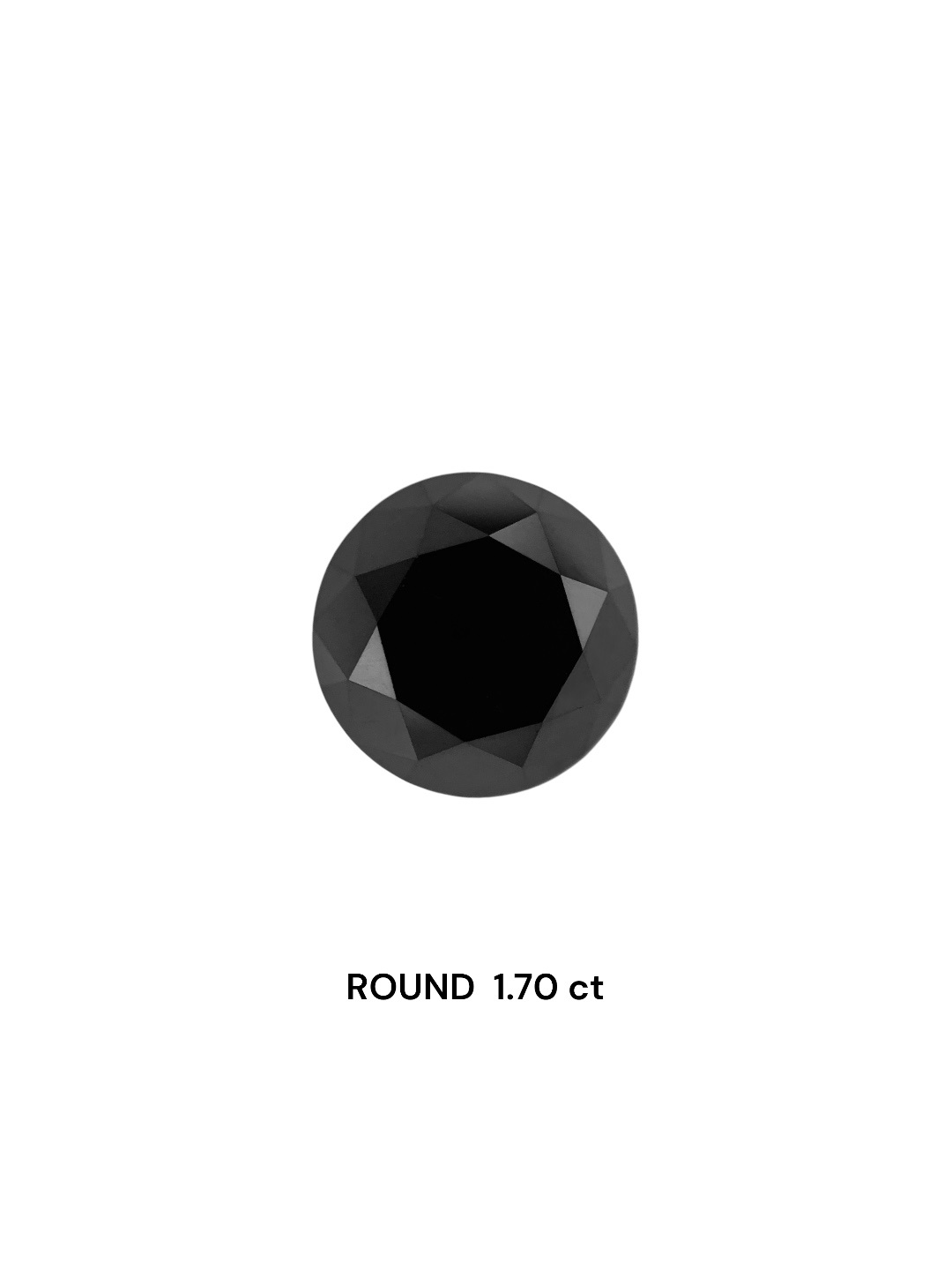 IGI 1.70 Carat Natural Fancy Black Round Diamond SE-8673TTI