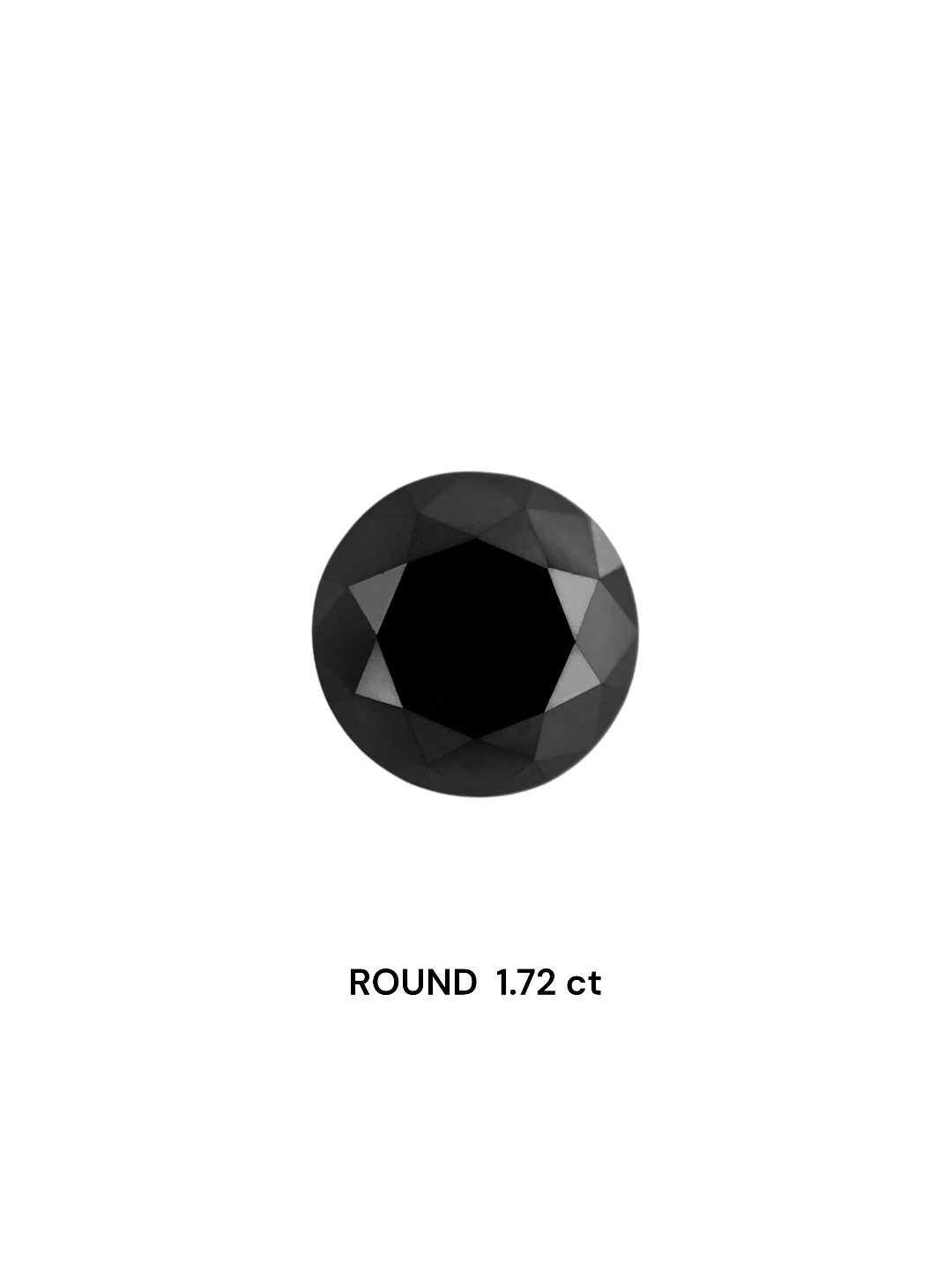 IGI 1.72 Carat Natural Fancy Black Round Diamond SE-8674TTI