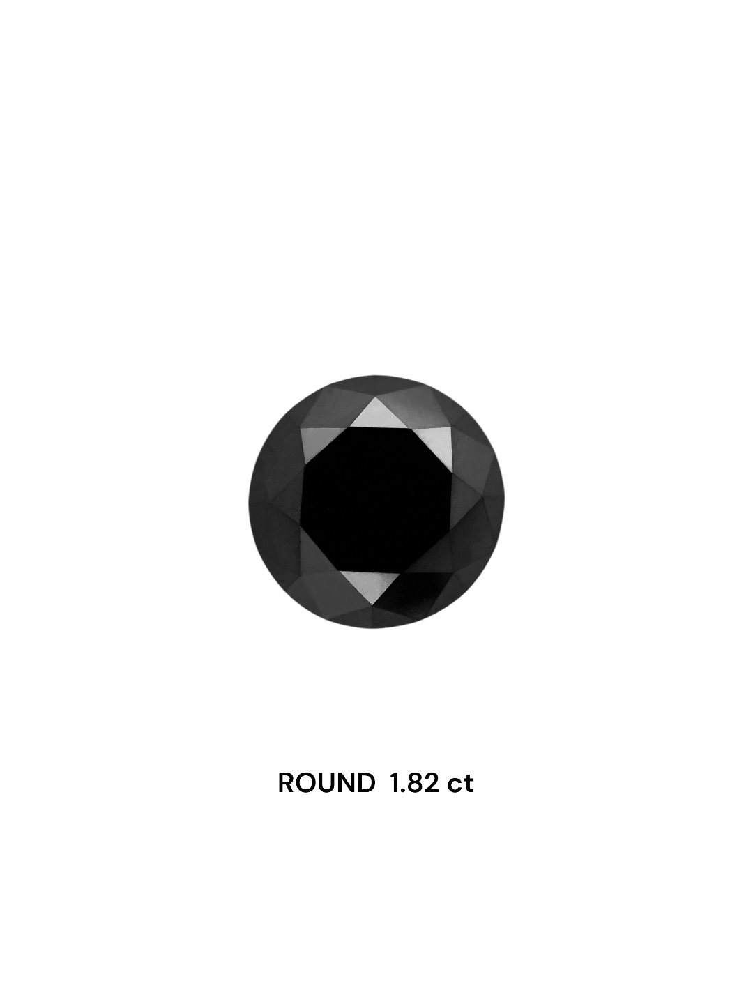 IGI 1.82 Carat Natural Fancy Black Round Diamond SE-8678TTI
