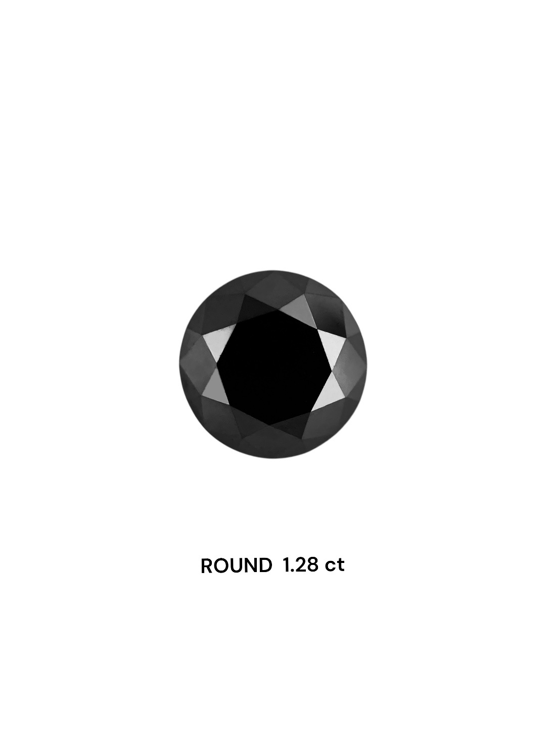 IGI 1.28 Carat Natural Fancy Black Round Diamond SE-8728TTI