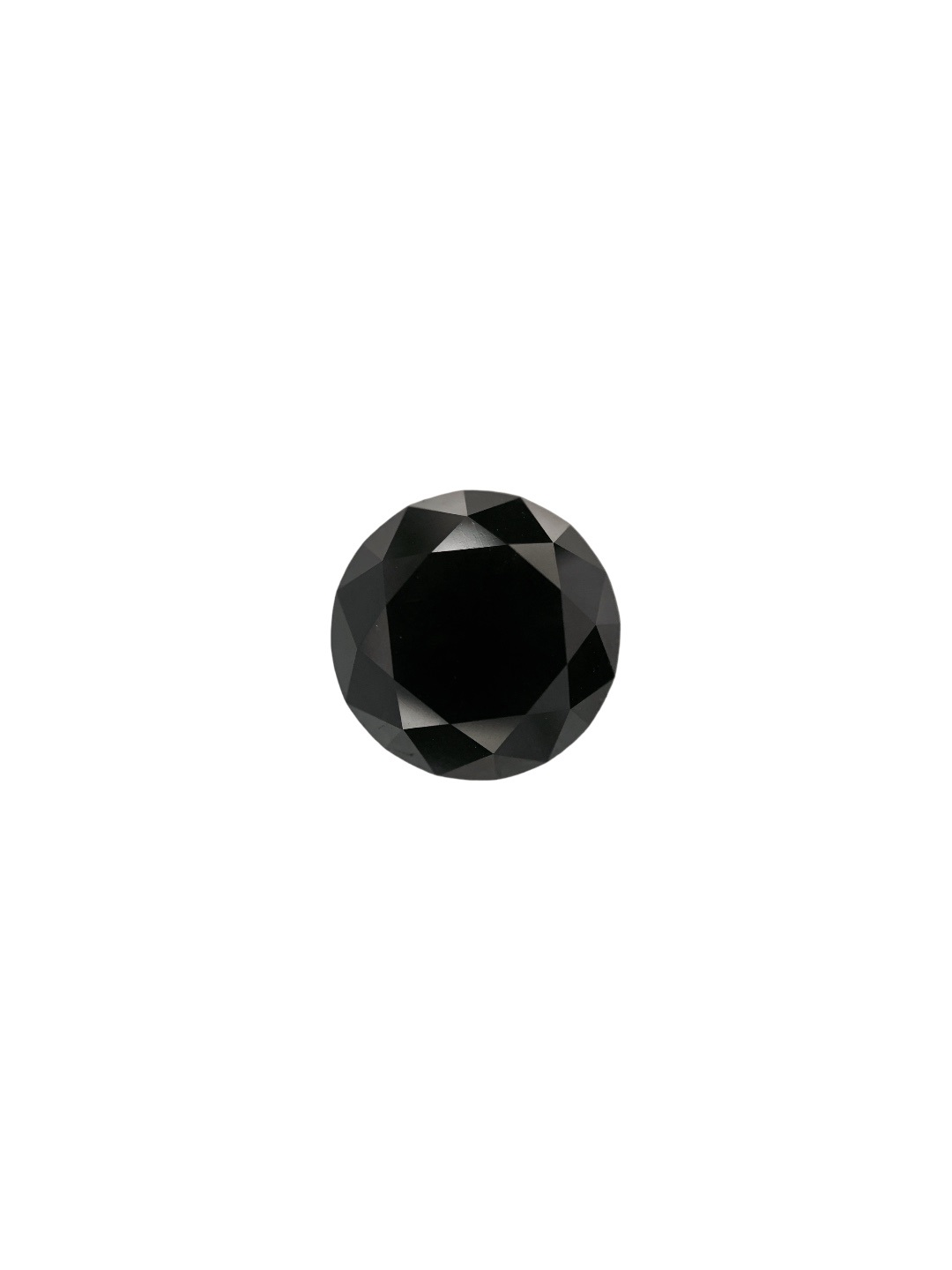 0.44 Carat Natural Fancy Black Round Diamond SE-8759T1