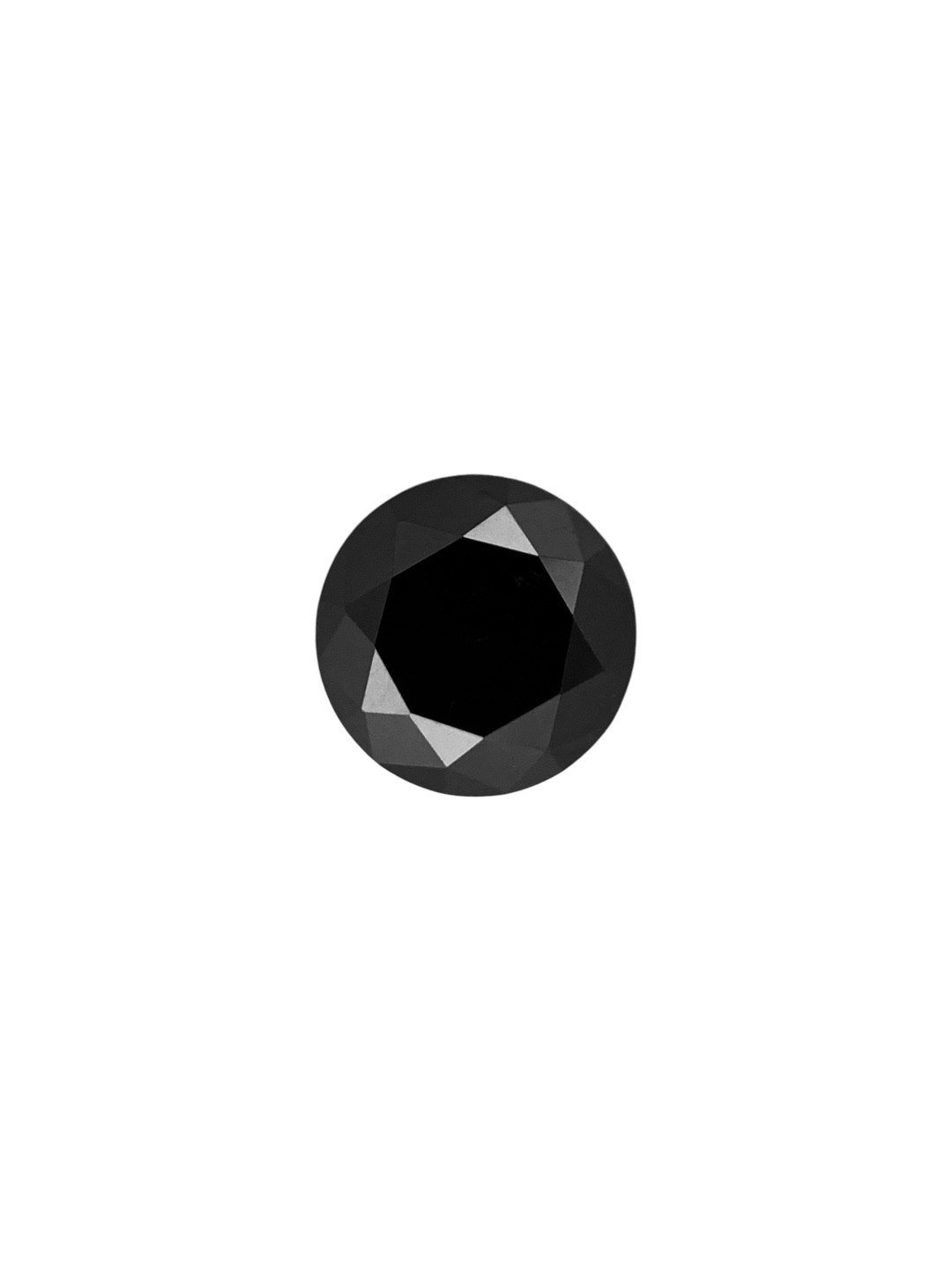 0.71 Carat Natural Fancy Black Round Diamond SE-8759T116